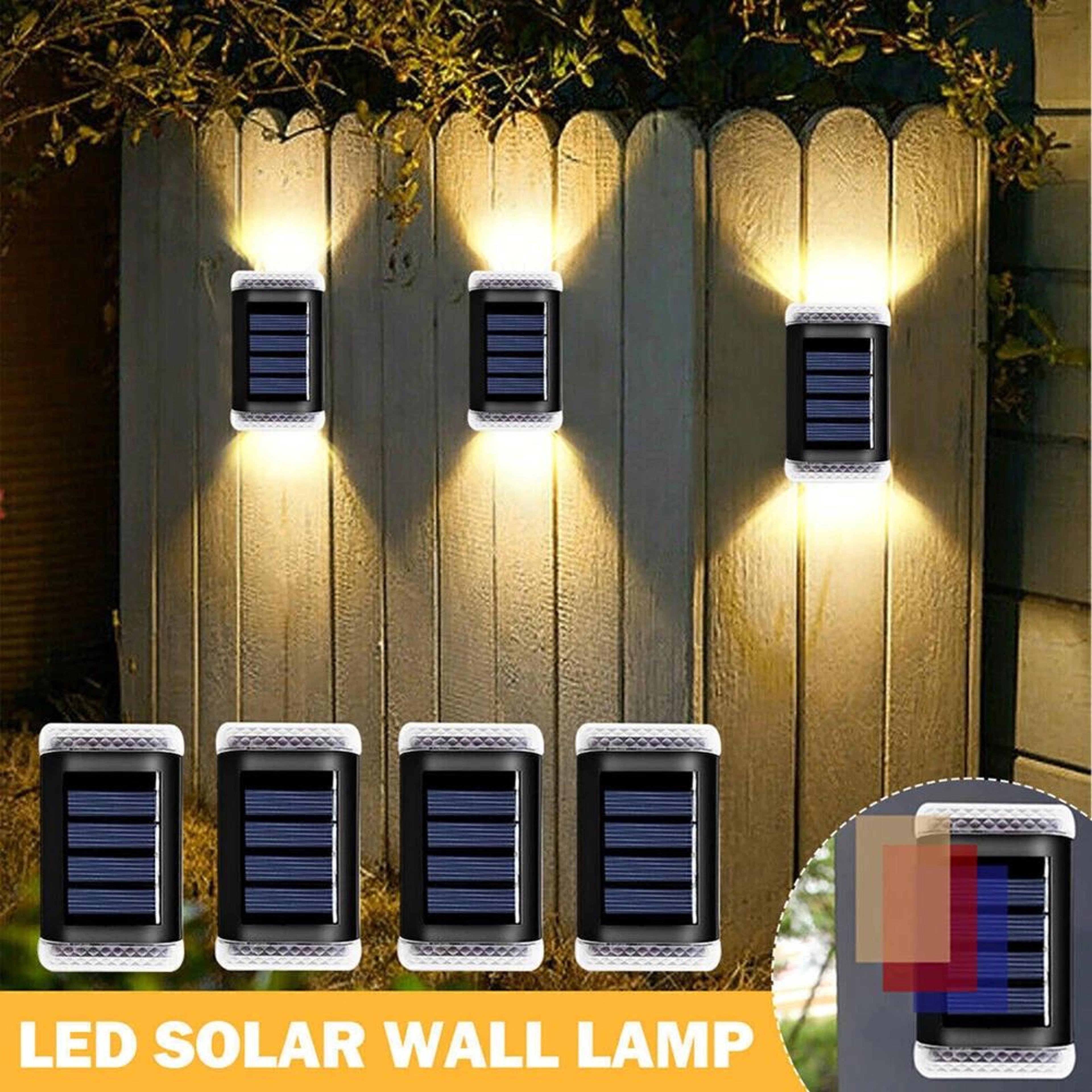 glowarc solar up and down wall light – waterproof led outdoor garden lamp