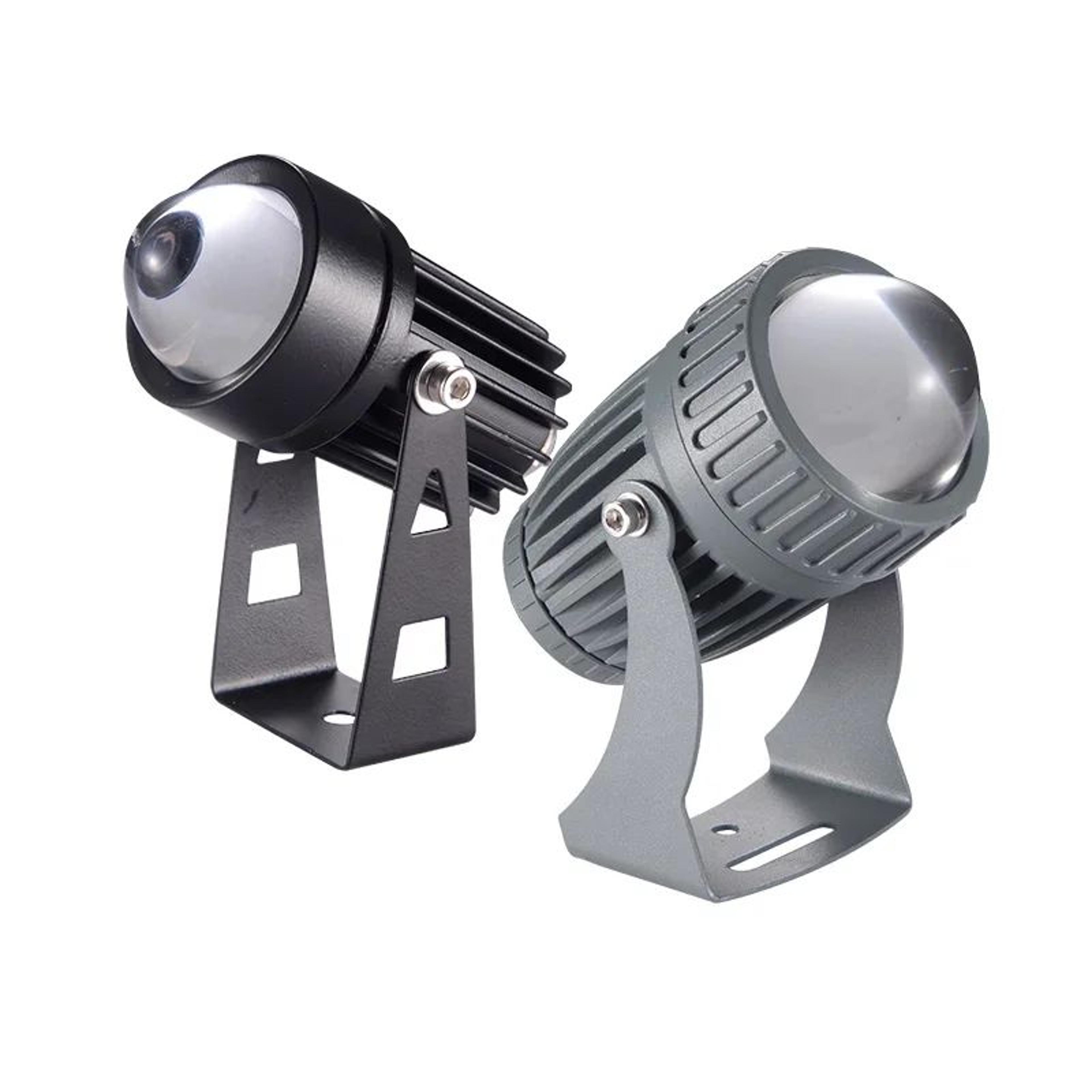 2-pack rgb outdoor led spotlight ip66 waterproof 3w landscape beam lights