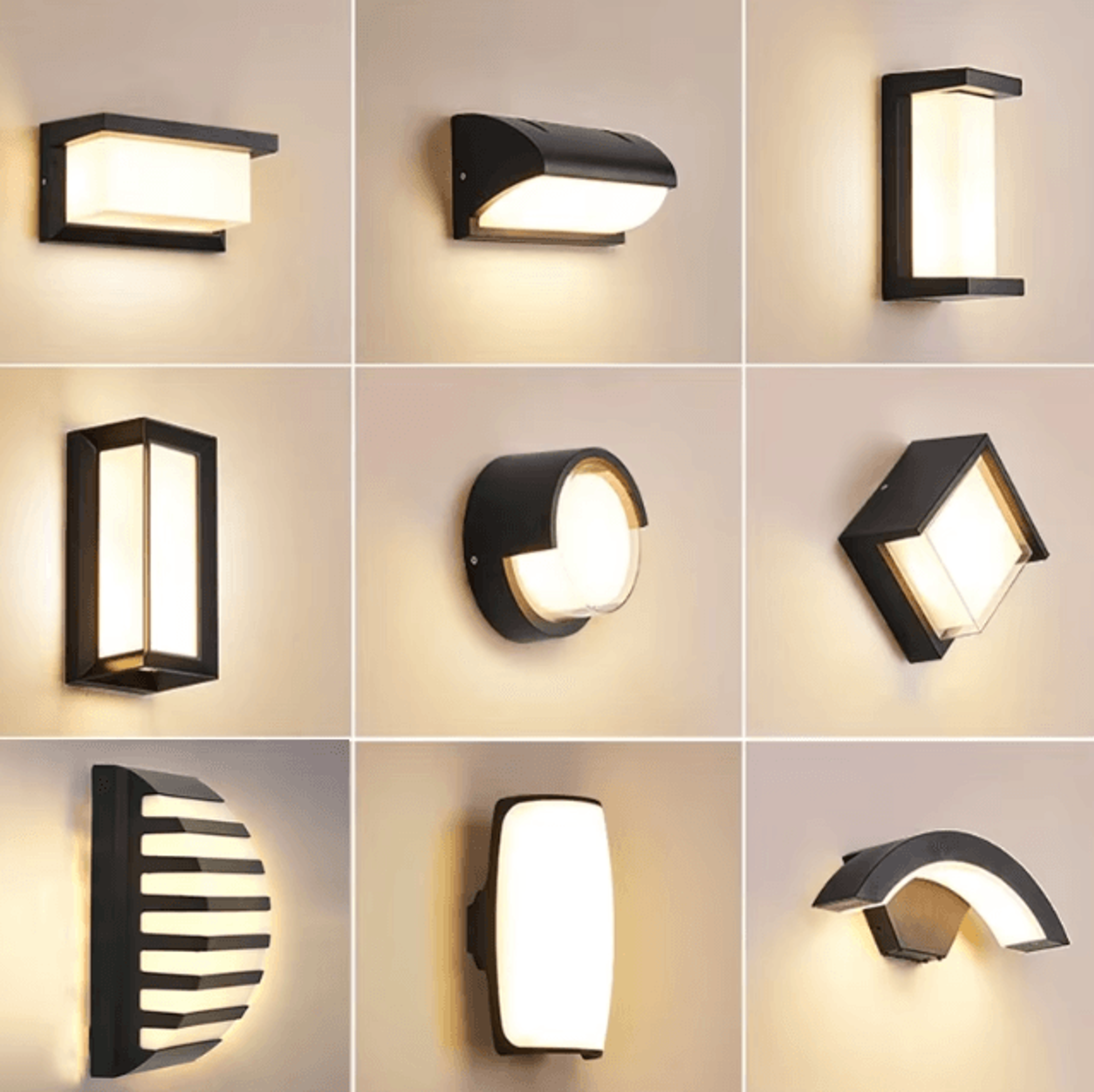 modern ip66 waterproof led outdoor wall lamp – aluminum porch & garden light