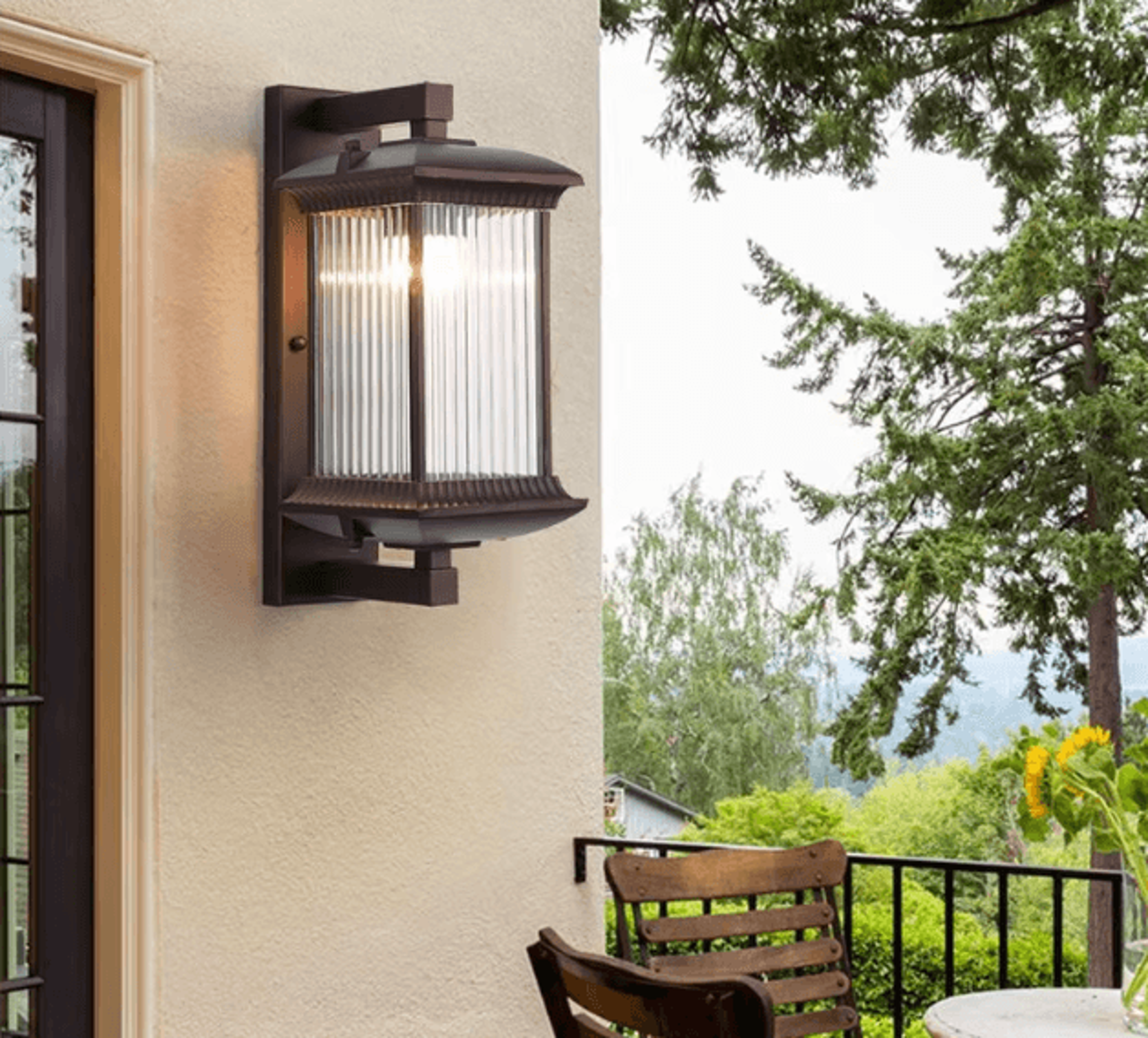 modern new chinese outdoor wall light – waterproof garden & balcony corridor lamp