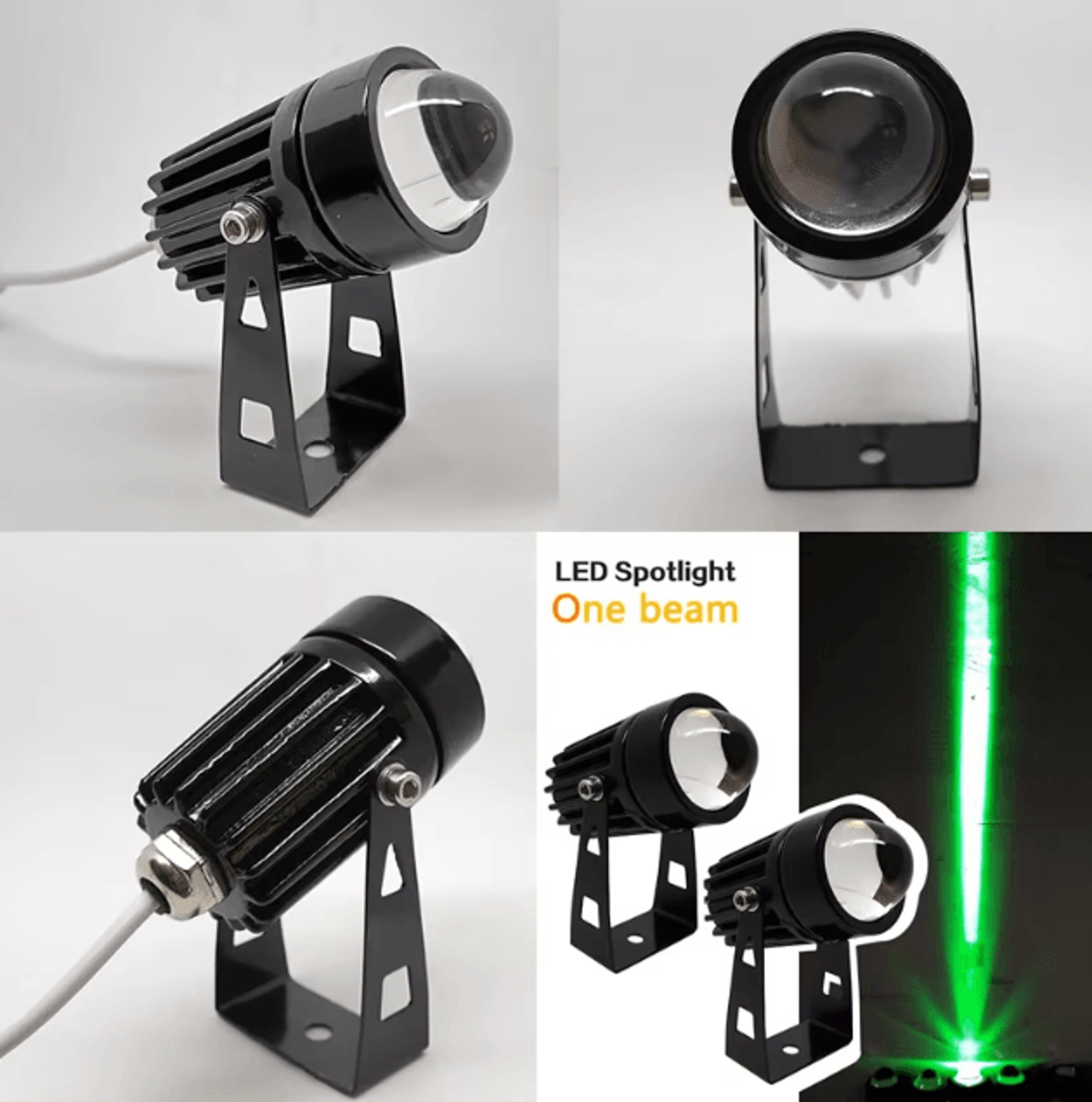 modern rgb led outdoor wall spotlight – ip66 waterproof landscape beam light (9w/12w)