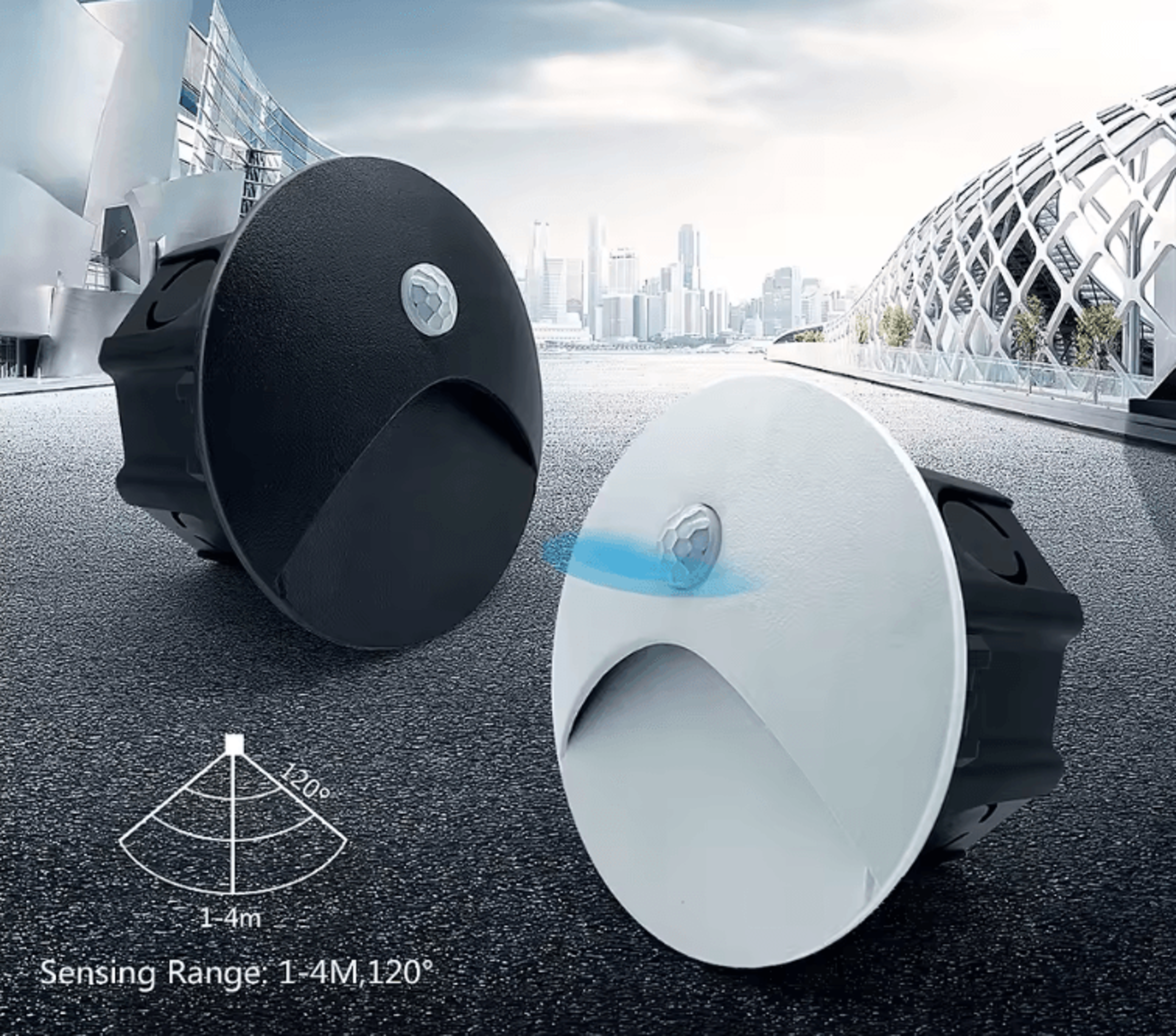 recessed led stair sensor light – ip65 waterproof outdoor step wall lamp