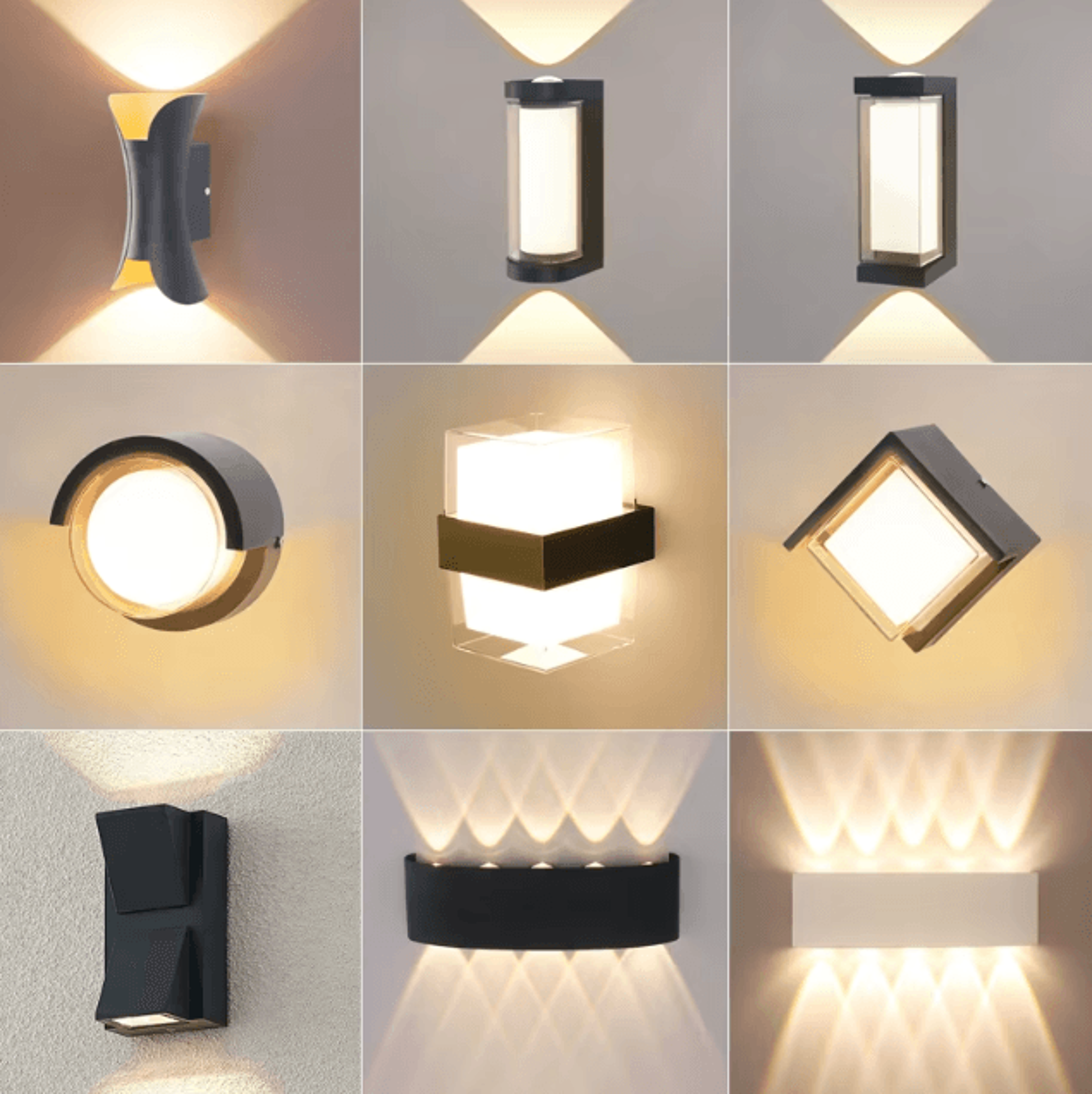 modern waterproof led outdoor wall lamp – porch, garden & indoor wall light (ac85–265v)