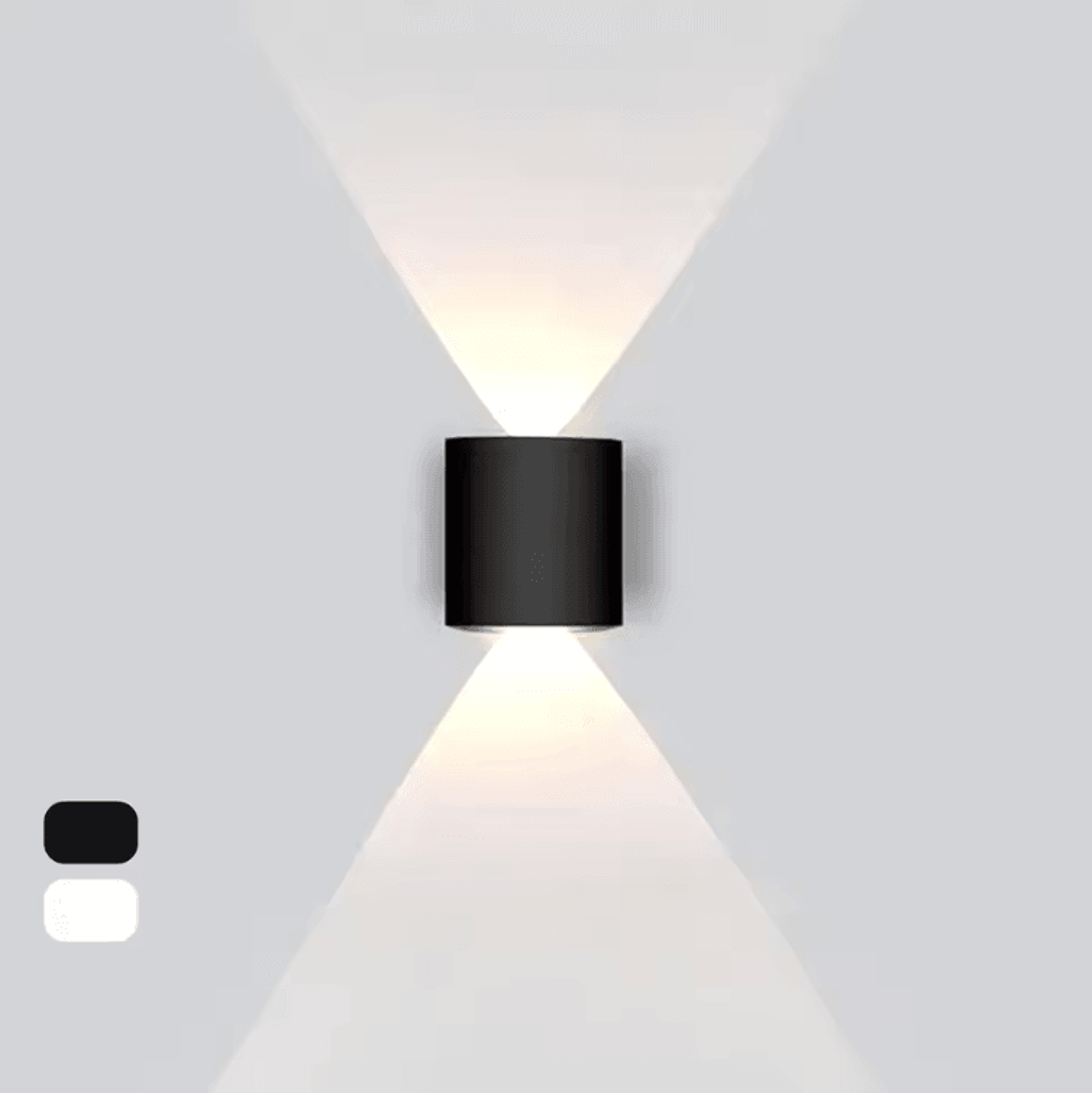 modern nordic up & down led wall lamp – minimalist indoor bedroom & corridor sconce