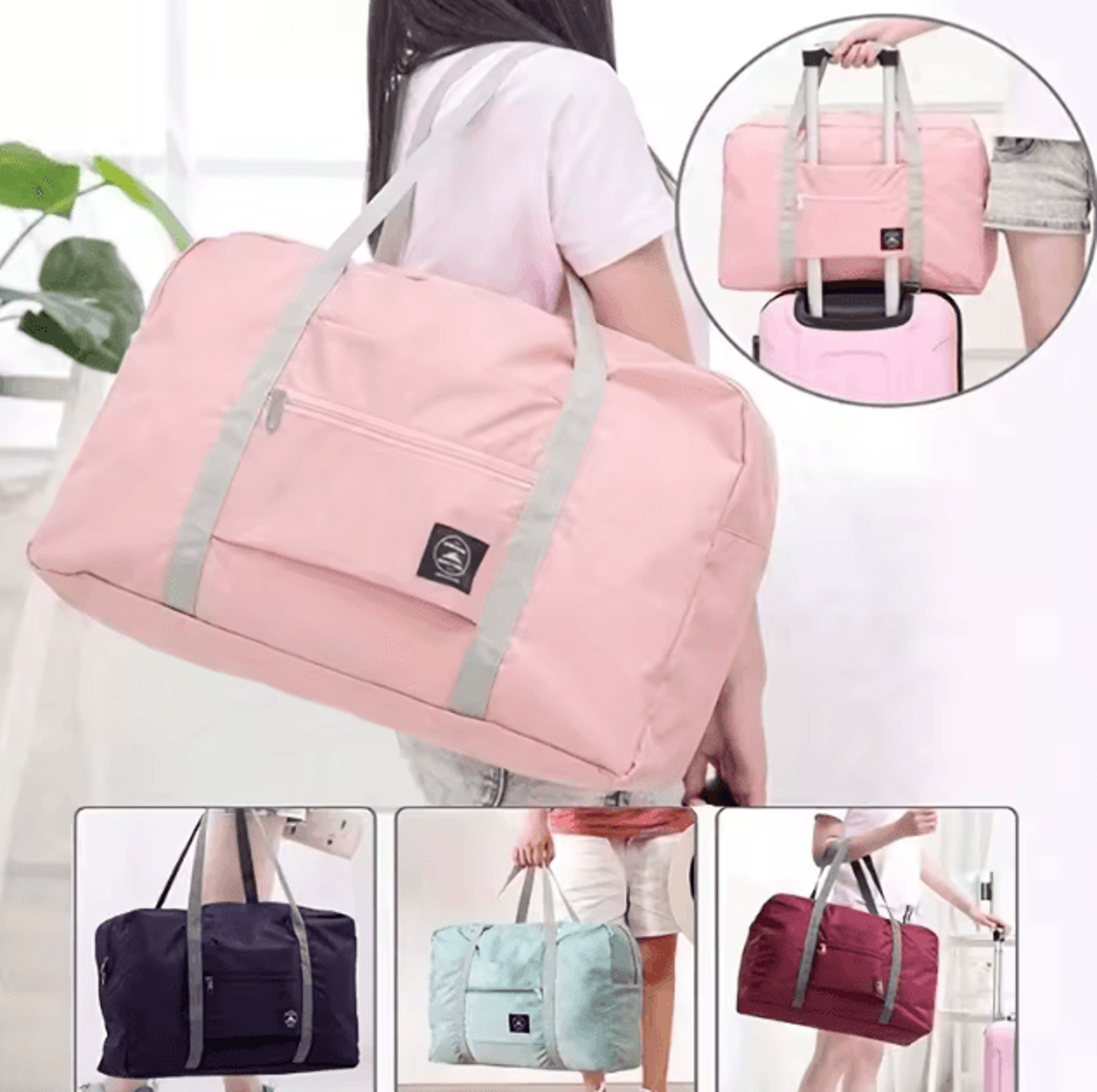 large capacity expandable foldable travel duffel bag – multifunction weekend & fitness carry-on luggage