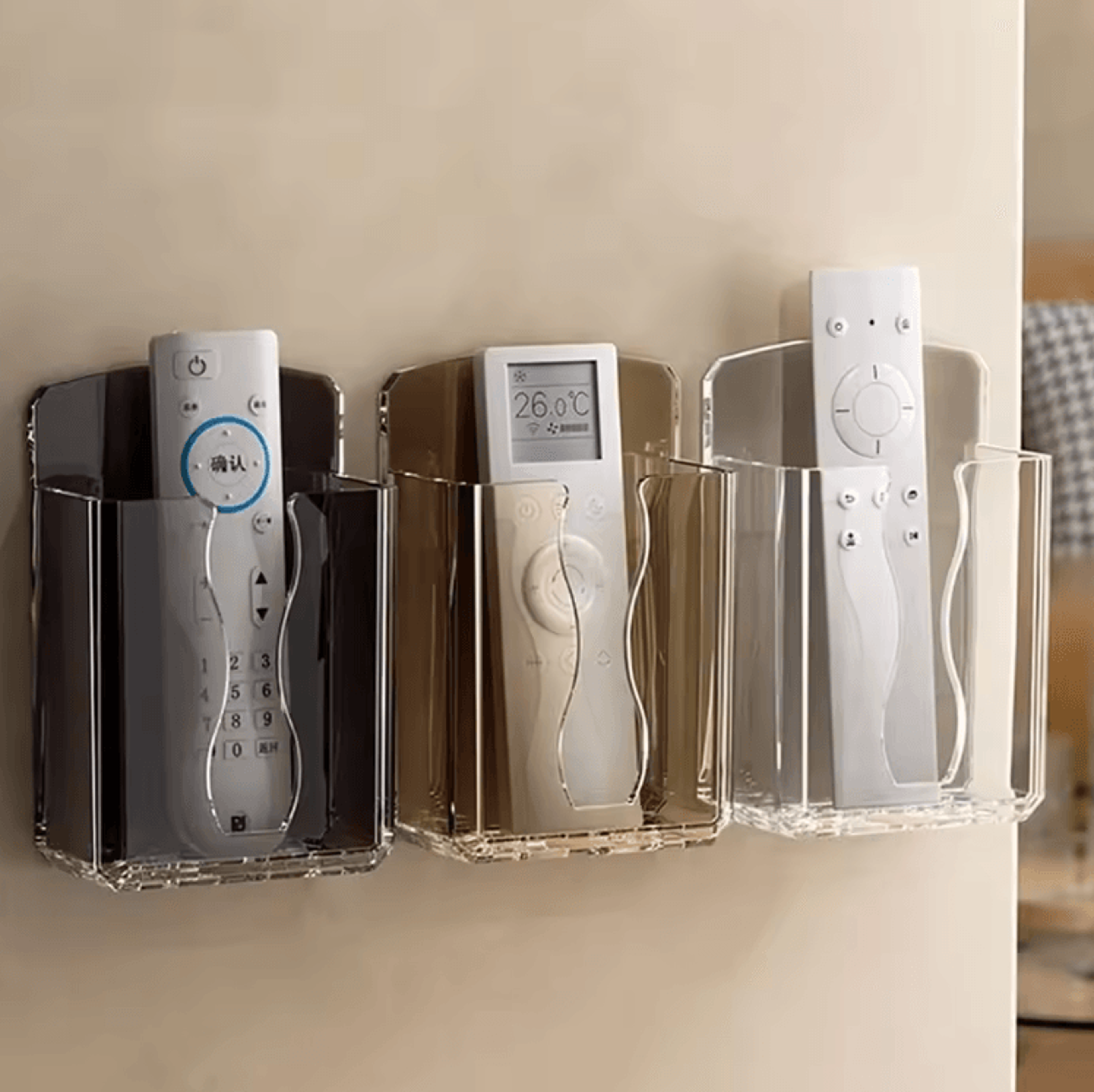 smartmount adhesive wall mounted remote control holder phone charging bracket