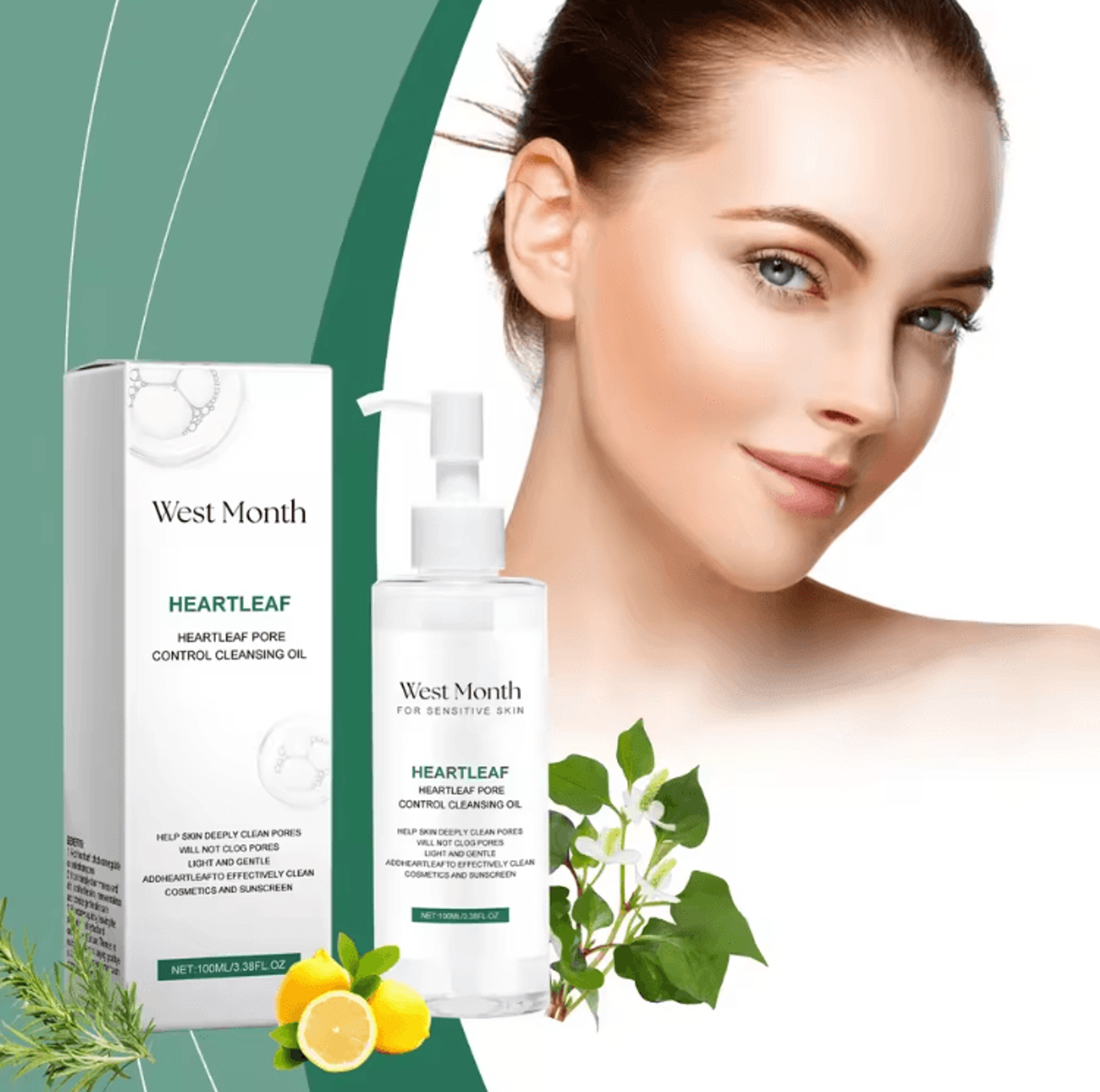 pureclean lightweight facial cleansing oil deep pore makeup remover