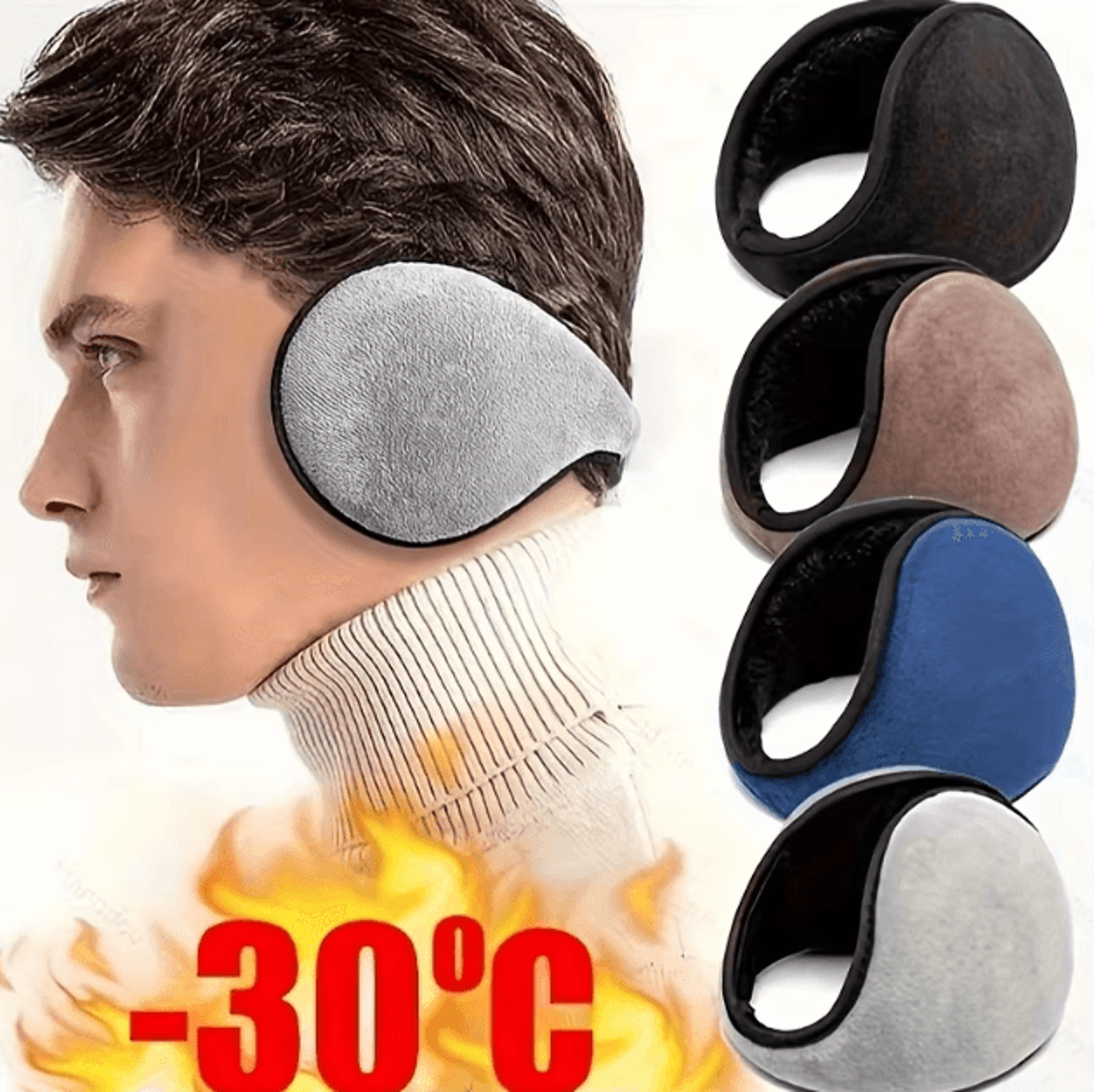 pearl plush earmuffs for winter soft faux rabbit fur ear warmers