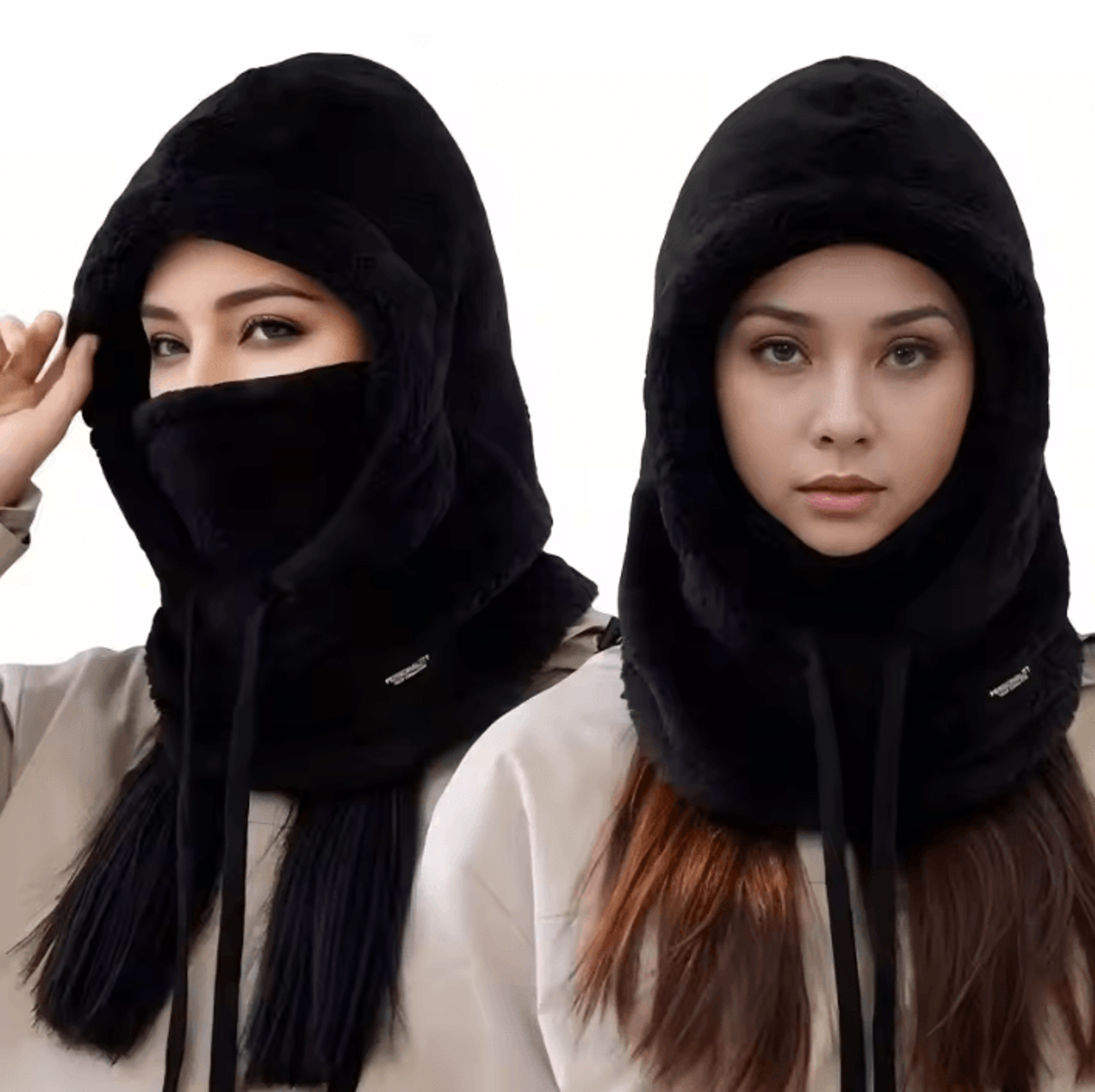 thermal fleece balaclava ski mask windproof adjustable winter face & neck cover
