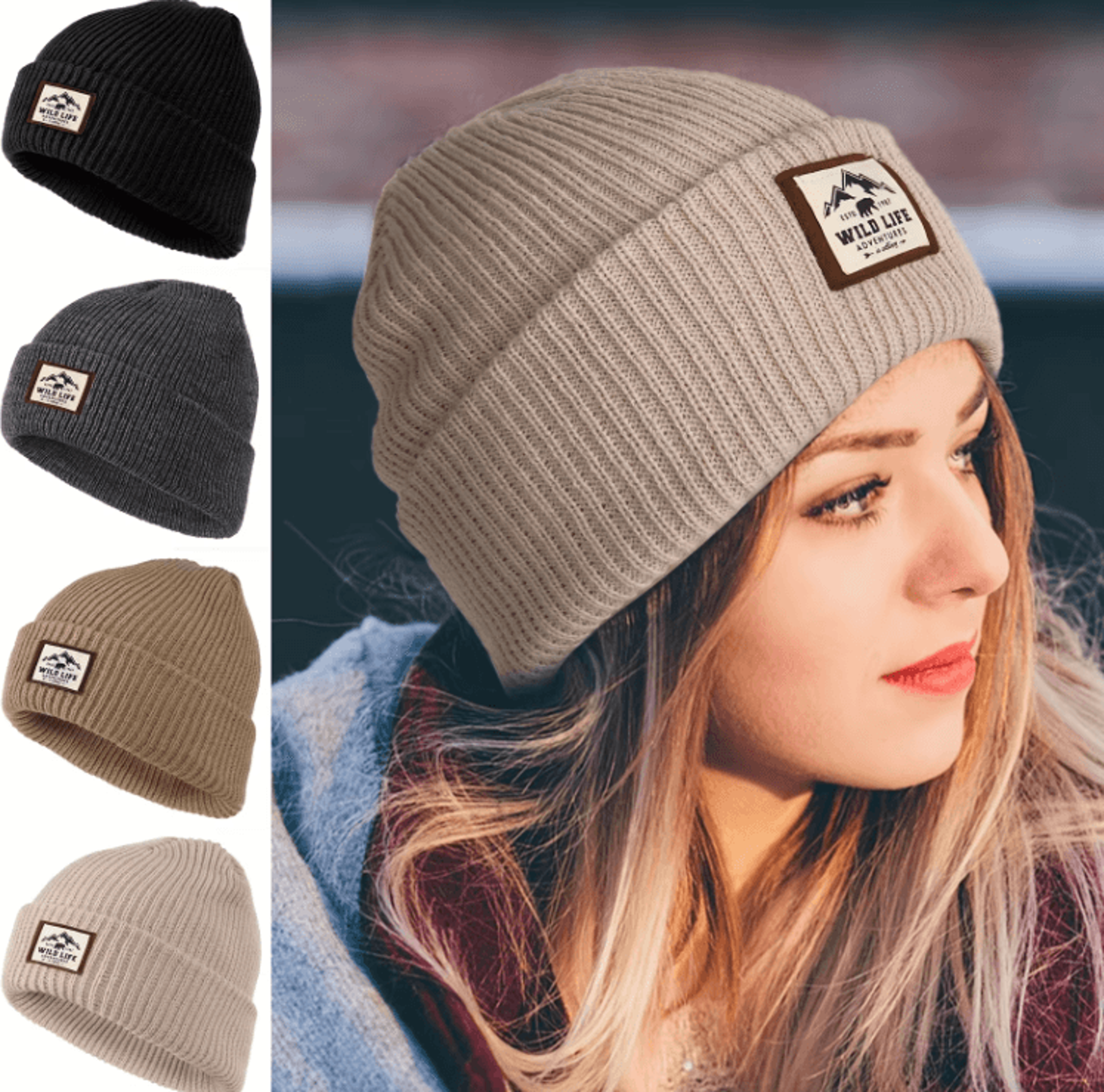 windproof thermal fleece outdoor hat adjustable unisex winter cap for hiking, fishing & cycling