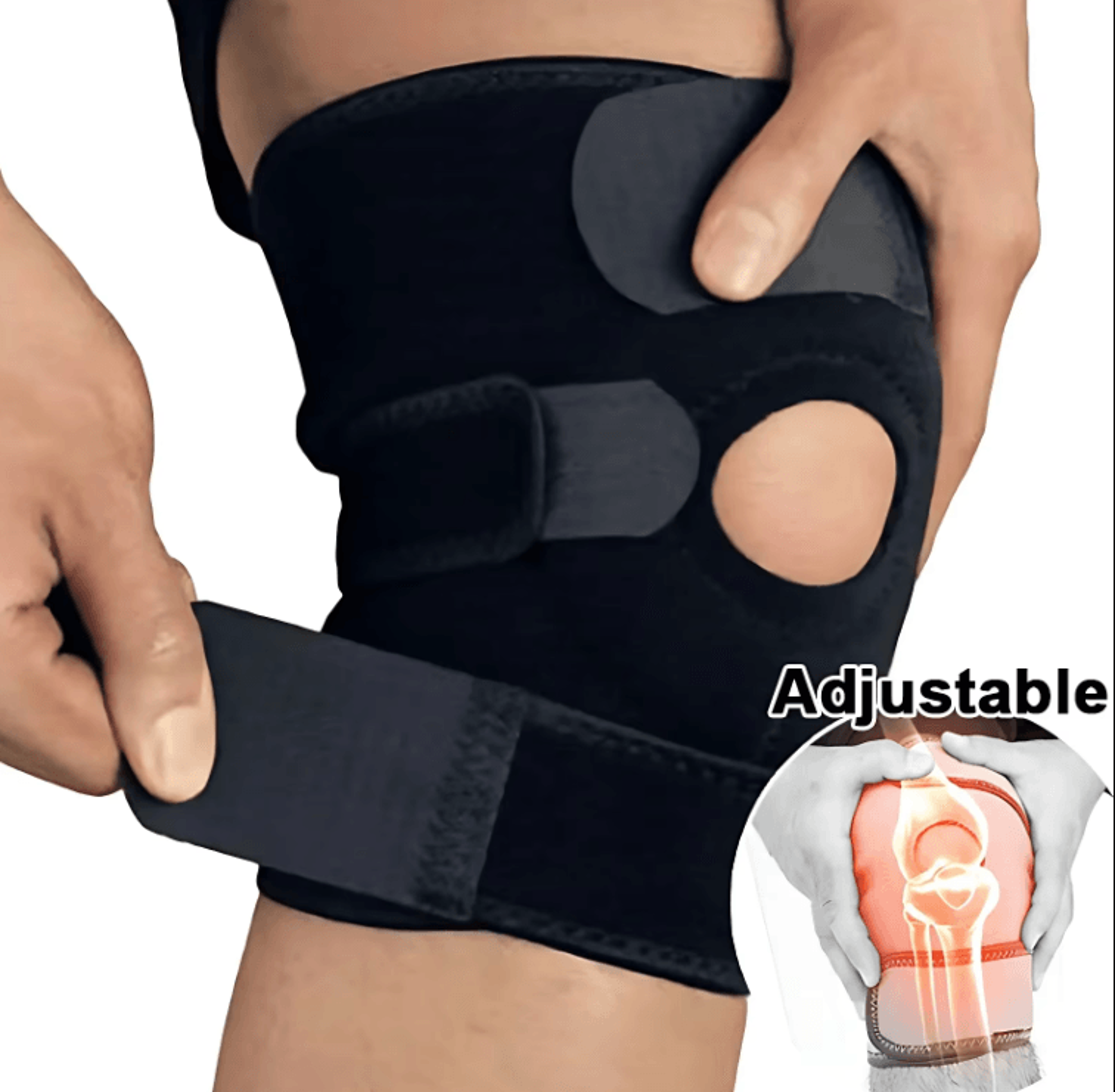 elastic compression knee pads support sleeve non-slip sports knee protector for running, cycling & basketball