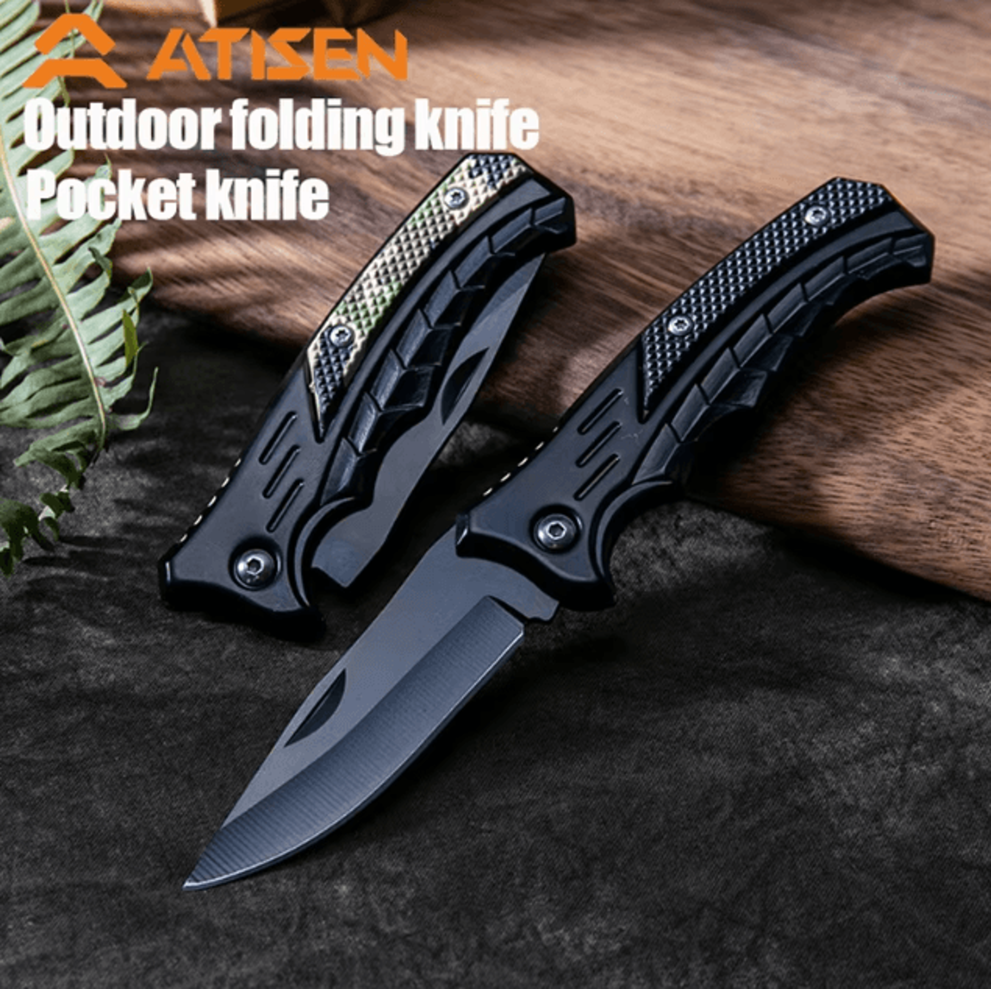 stainless steel folding fillet knife portable fishing & camping meat cutting knife