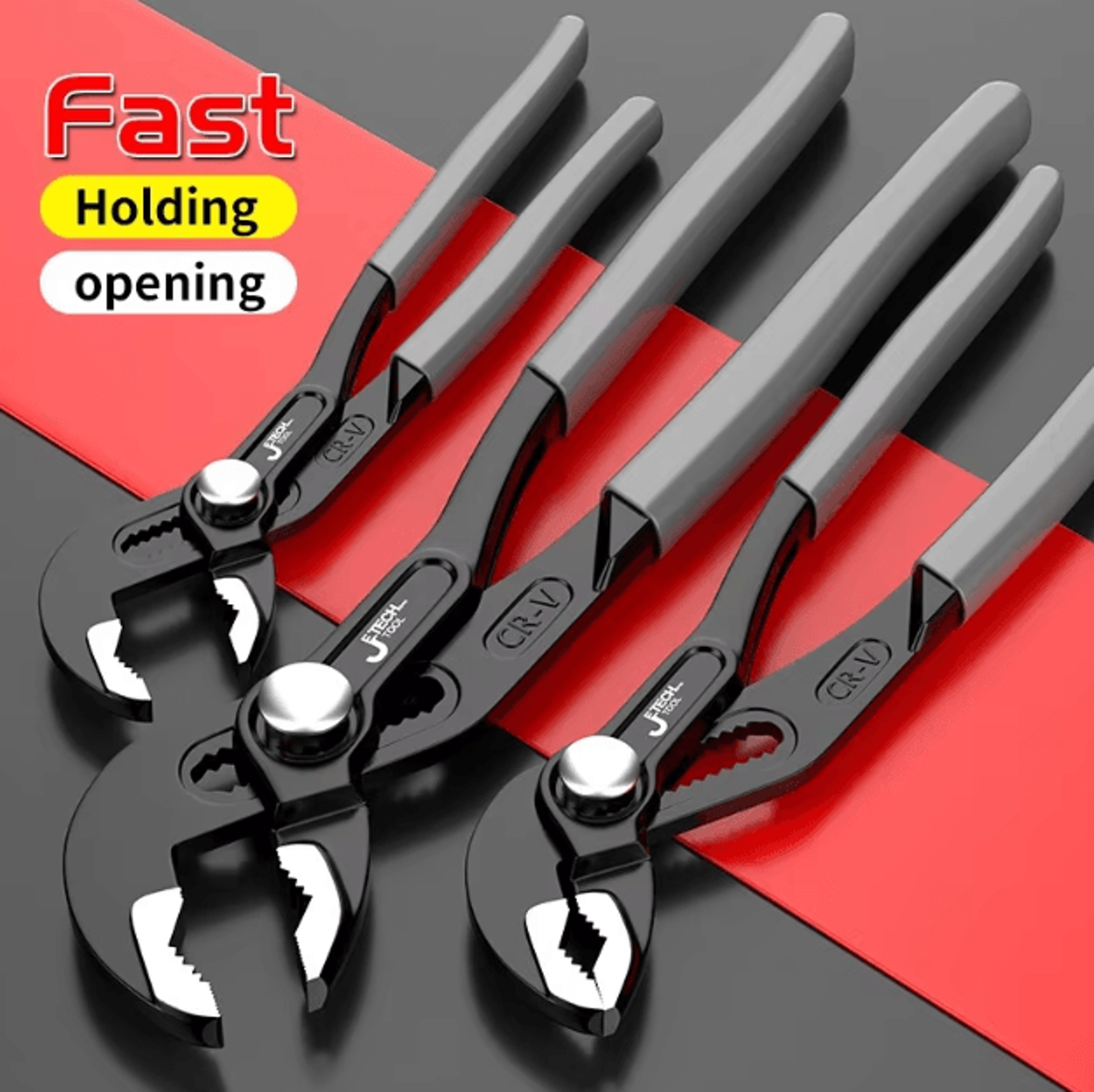 quick-release water pump pliers adjustable pipe wrench multi-function plumbing tool
