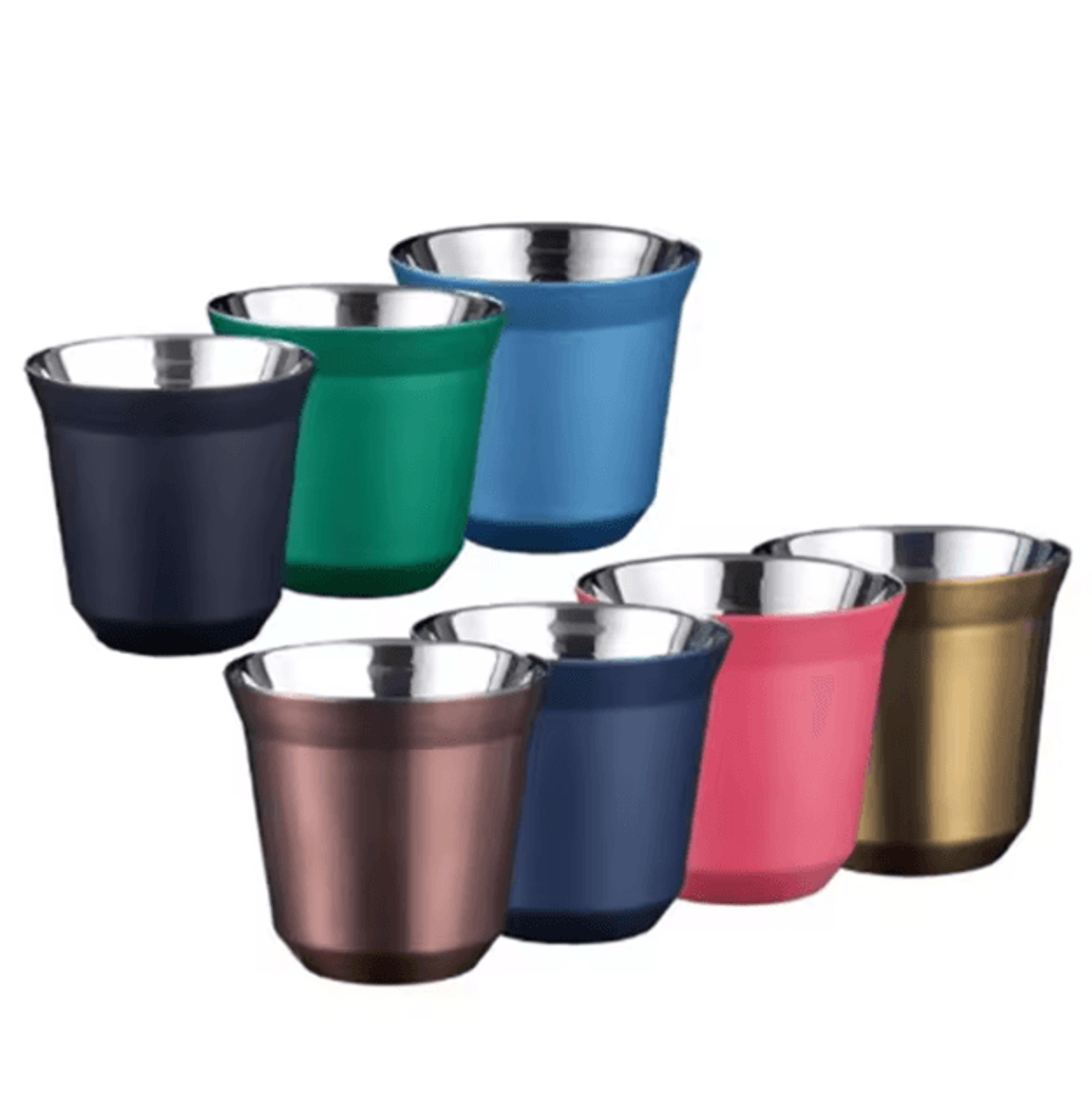 80ml stainless steel espresso cups – double wall insulated mini coffee mugs