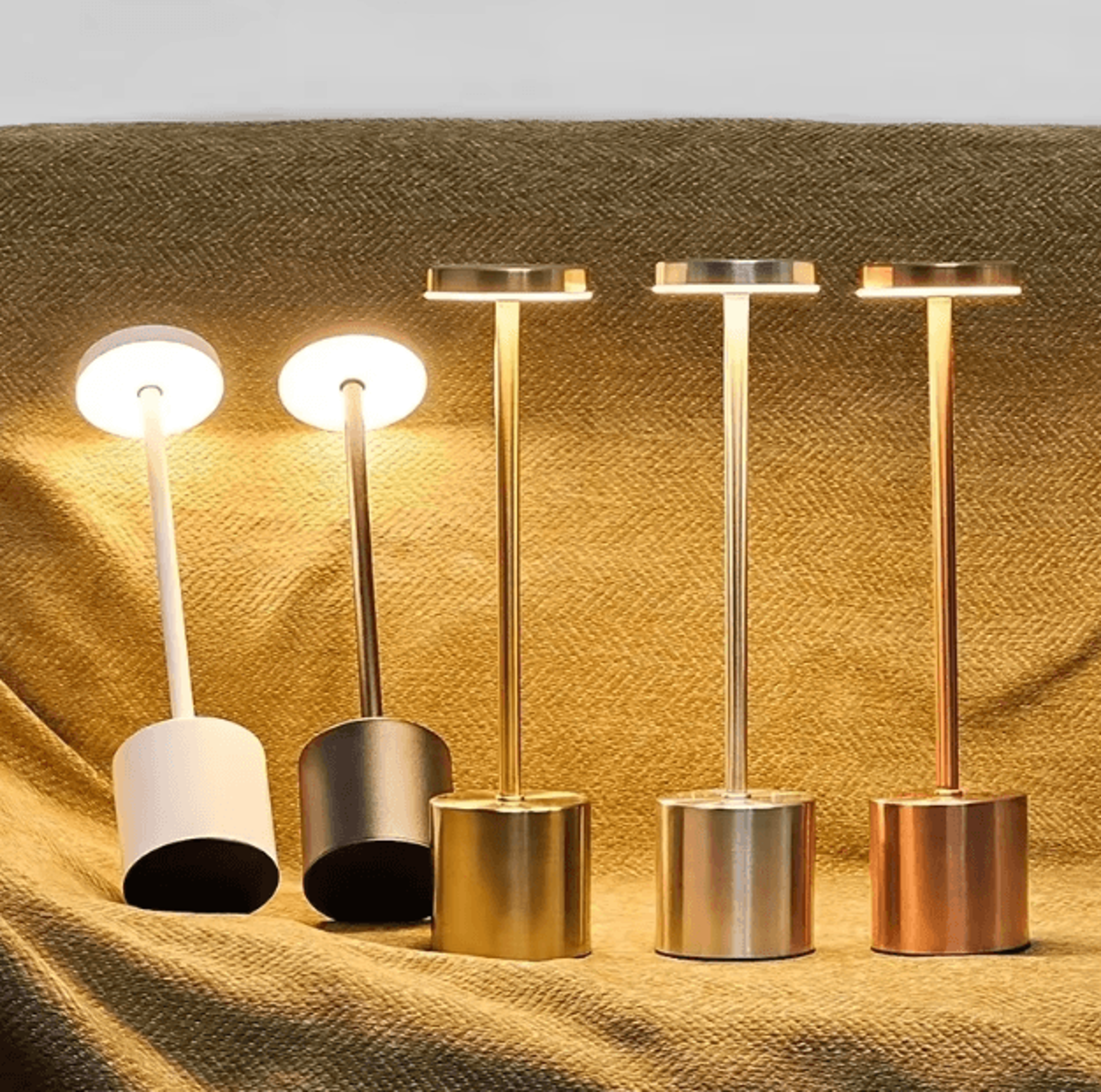 rechargeable led touch table lamp – 3 color dimmable portable ambient light
