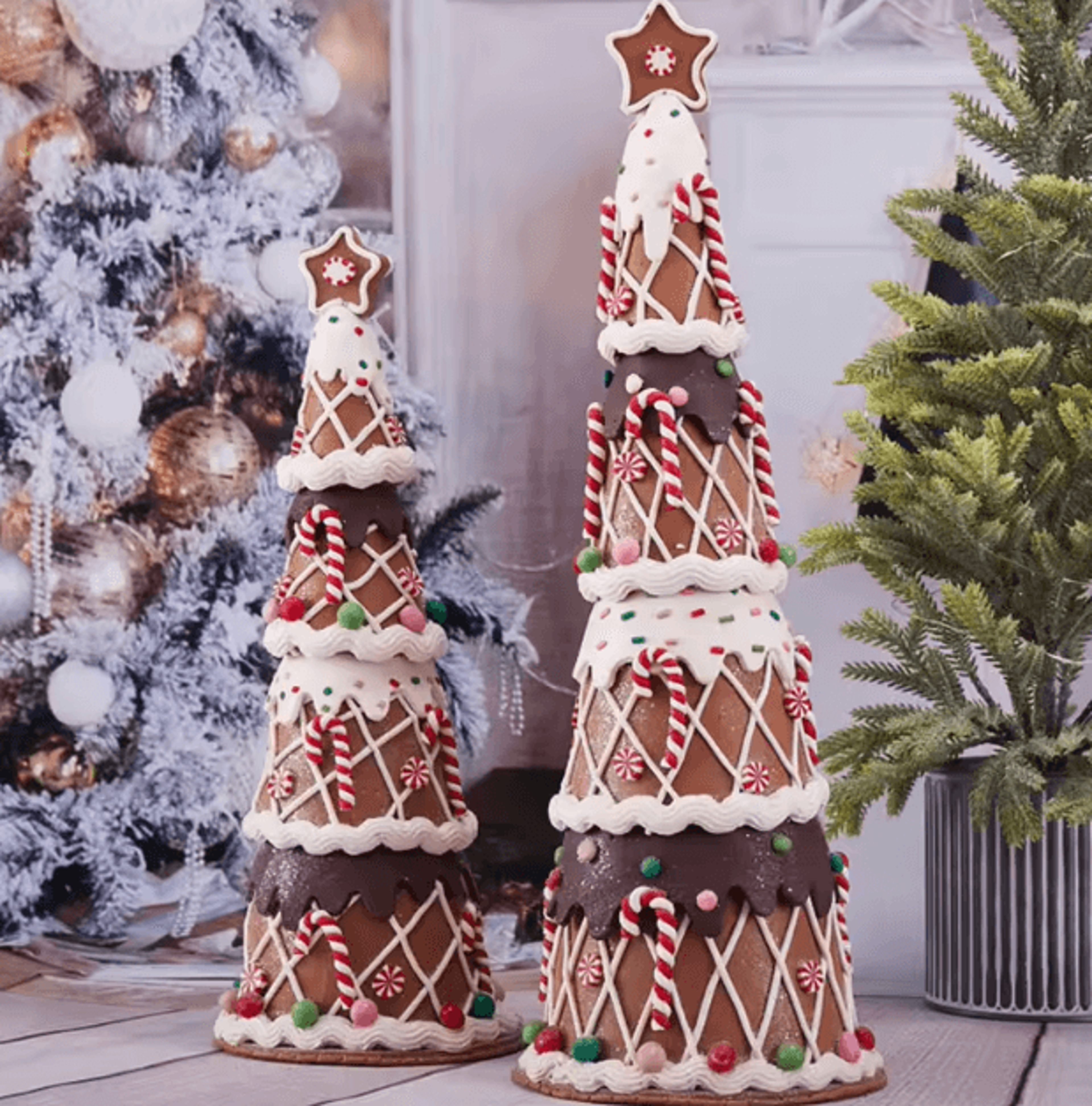 candy christmas tree ornament – soft clay fairy tale desktop decor