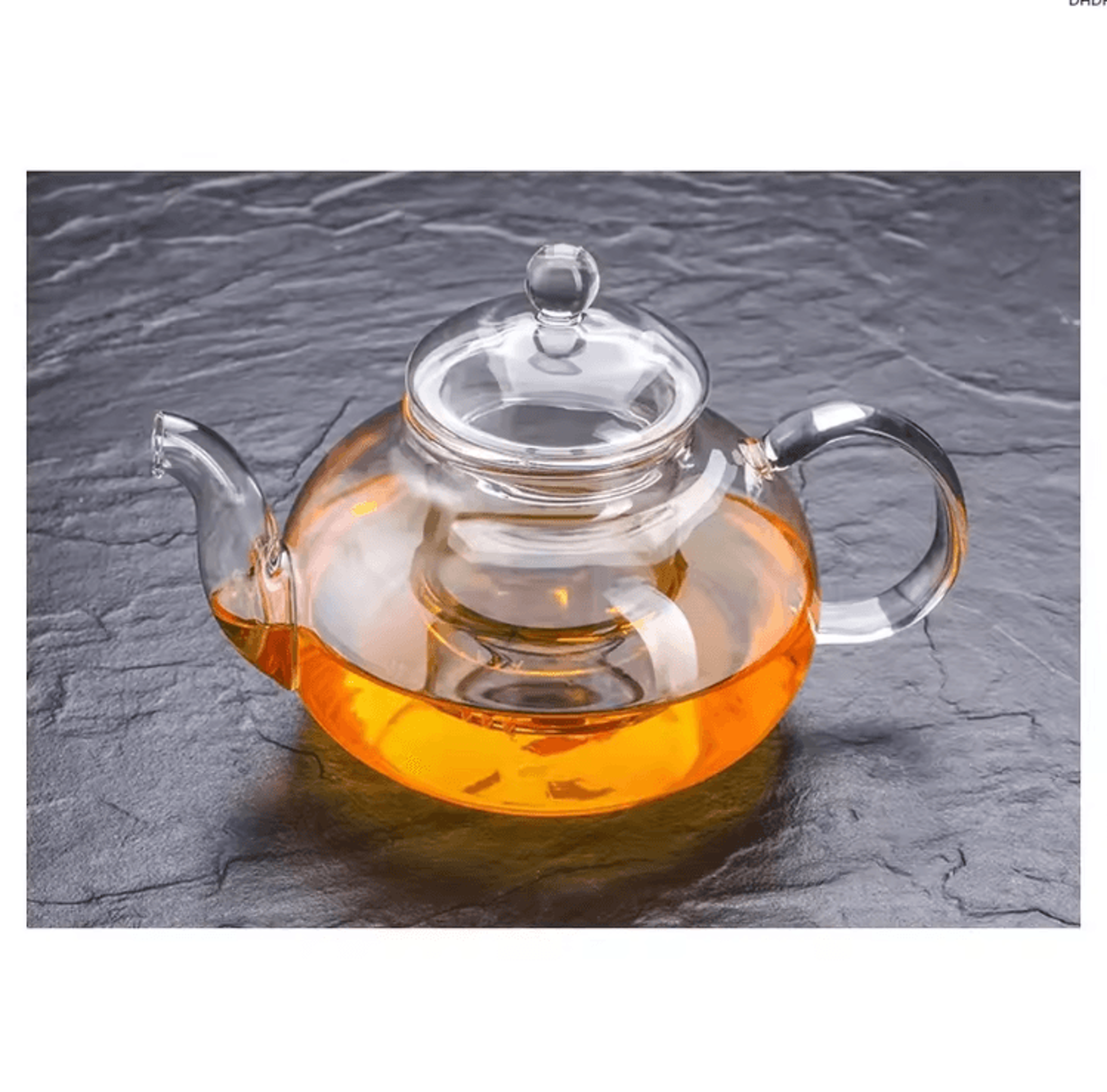 1000ml heat-resistant glass teapot with infuser – clear herbal & loose leaf tea brewer