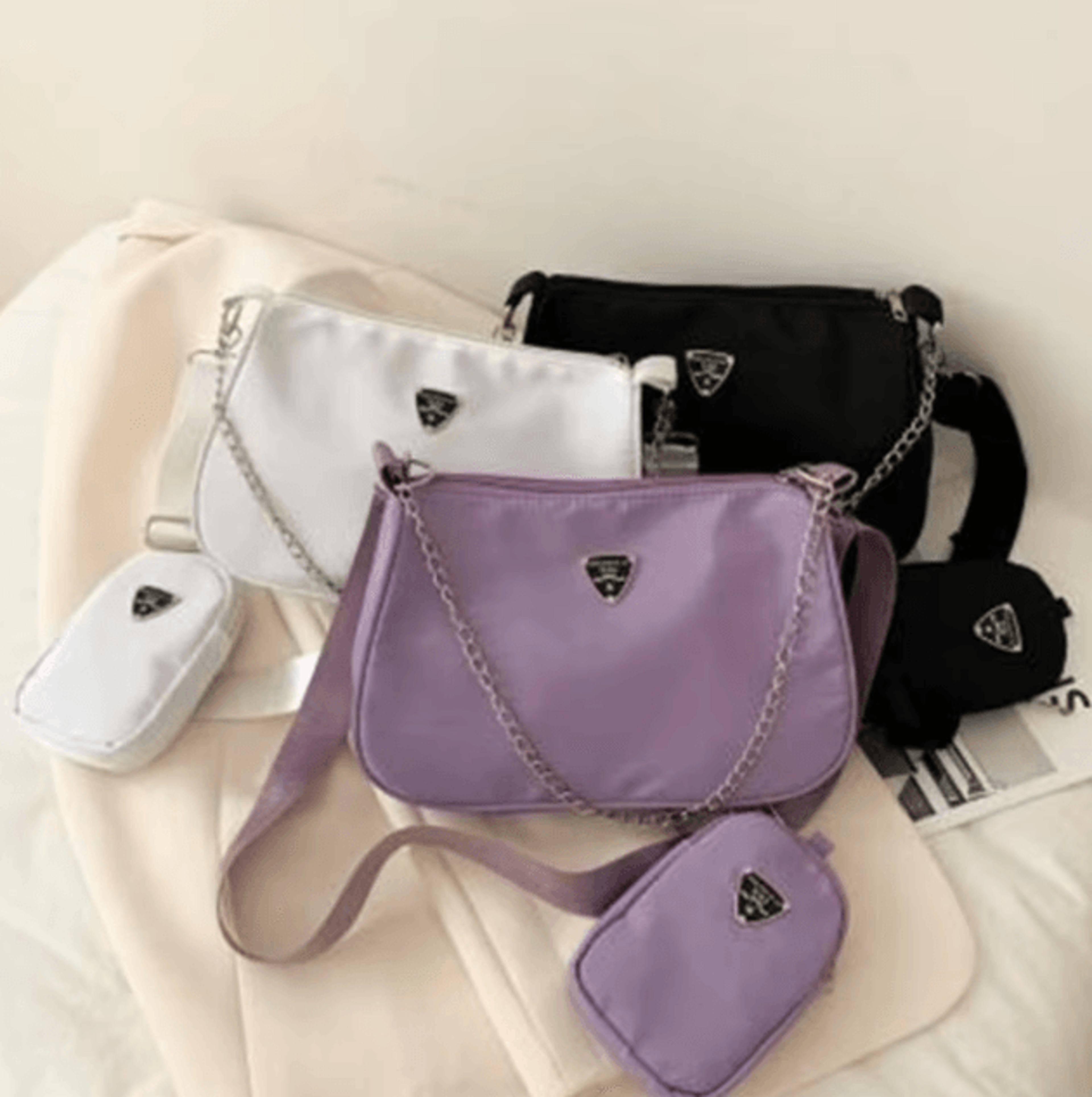 trendy nylon crossbody & underarm bag for everyday style