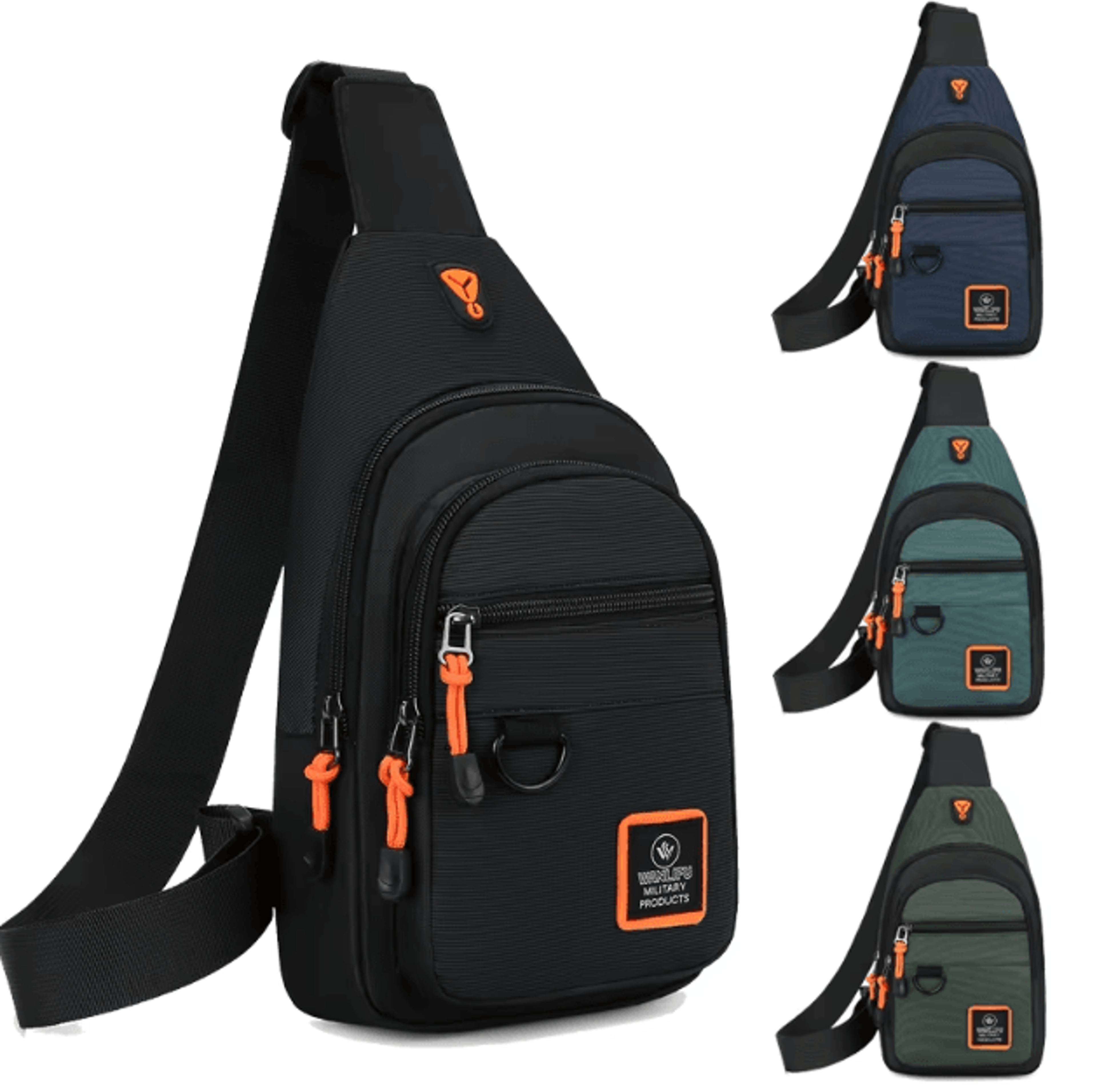 mens waterproof outdoor crossbody chest bag for travel & adventure