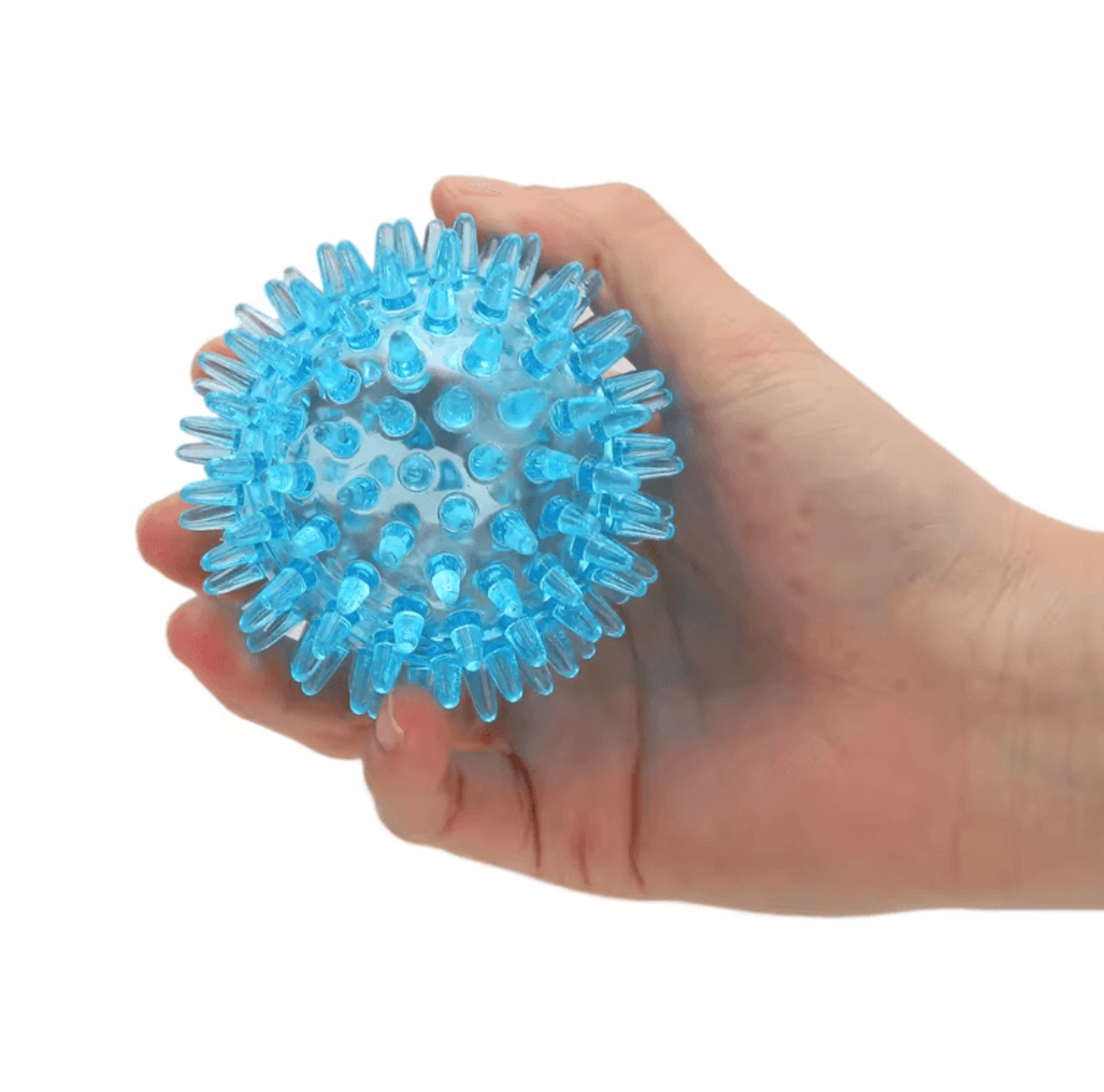 soft spiky massage ball for hand therapy, stress relief & recovery