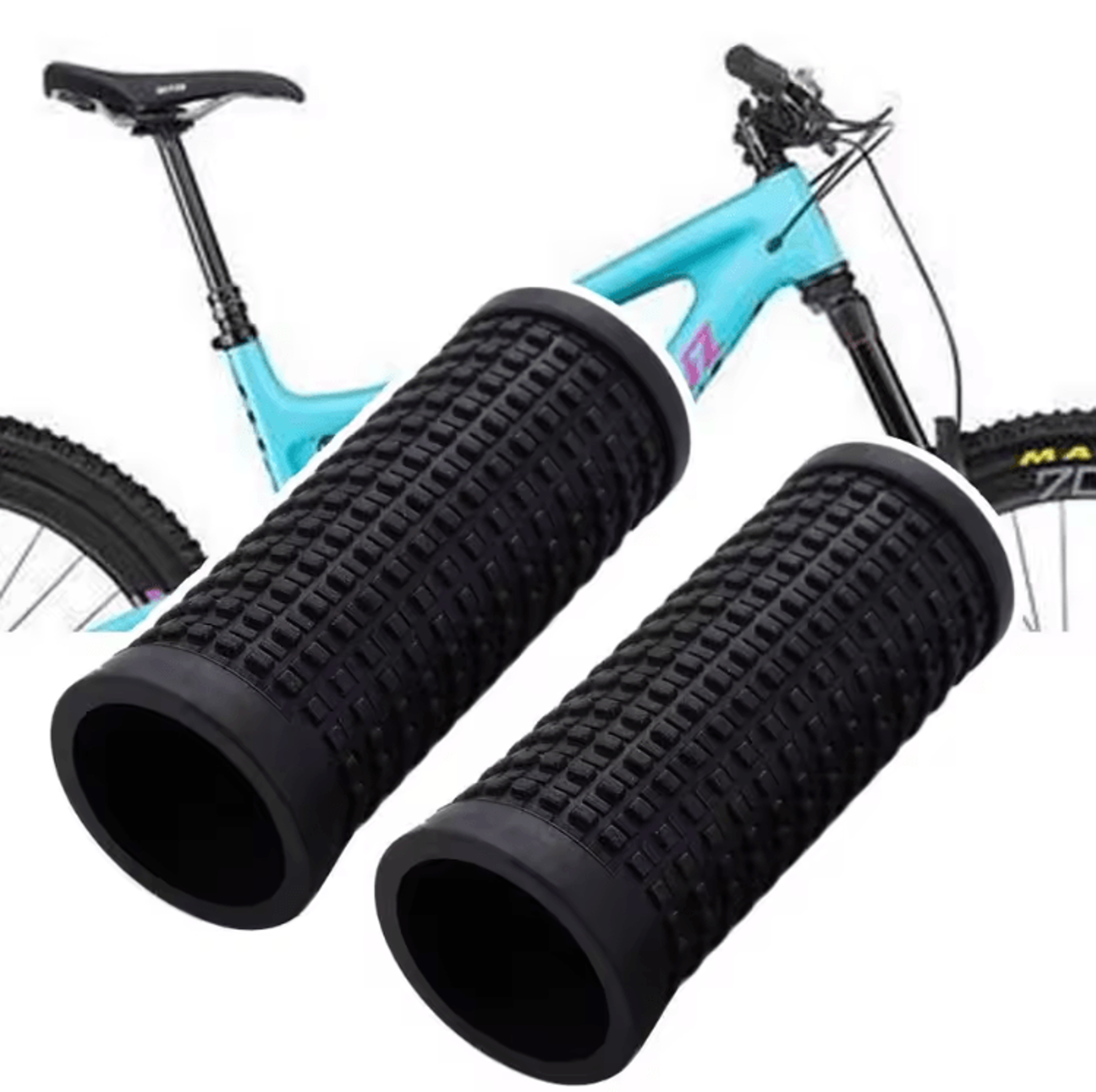 compact mtb handlebar grips 22.2mm for better control & comfortable riding