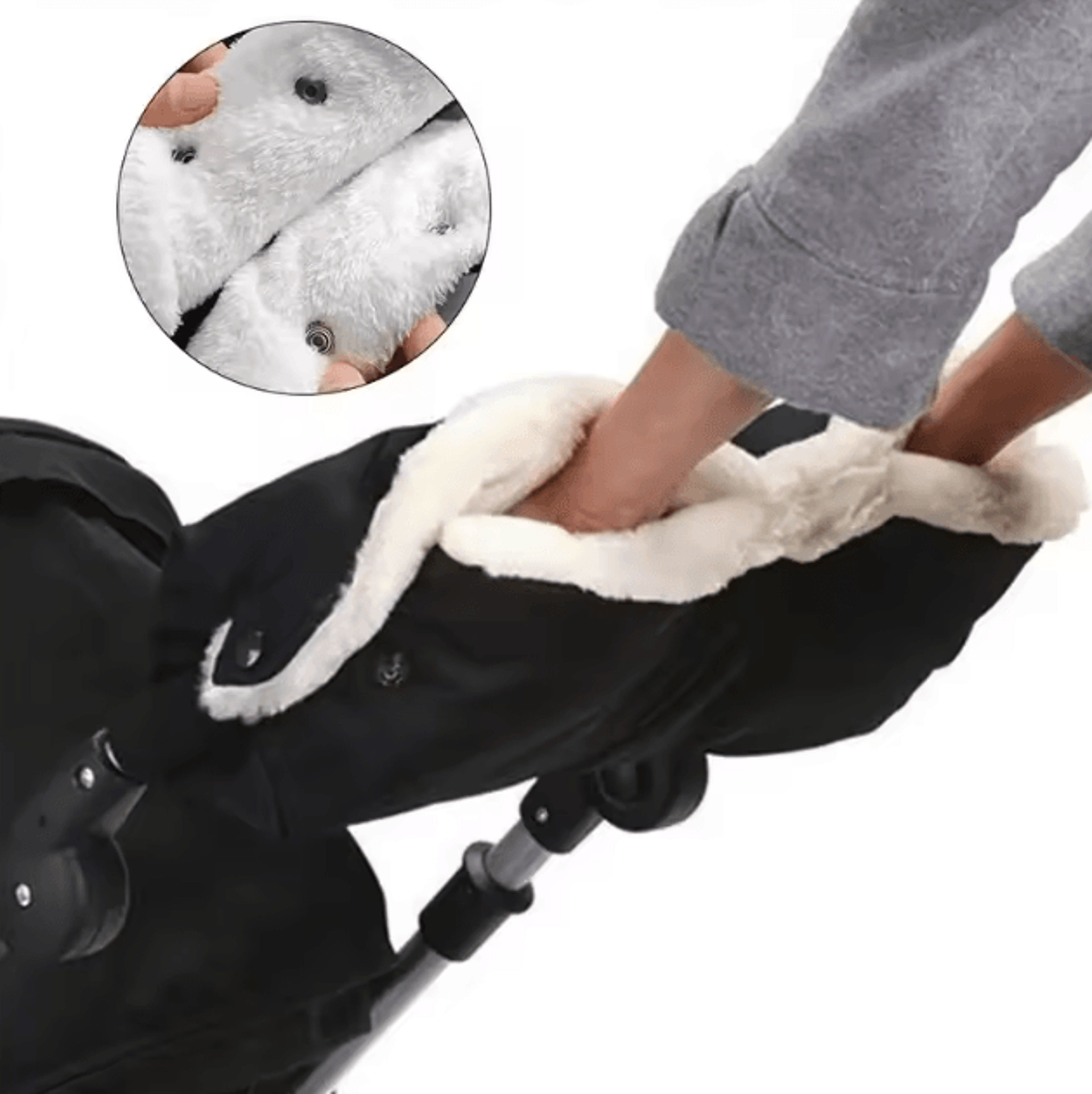 winter waterproof stroller gloves – universal baby hand muff for warm & comfortable walks