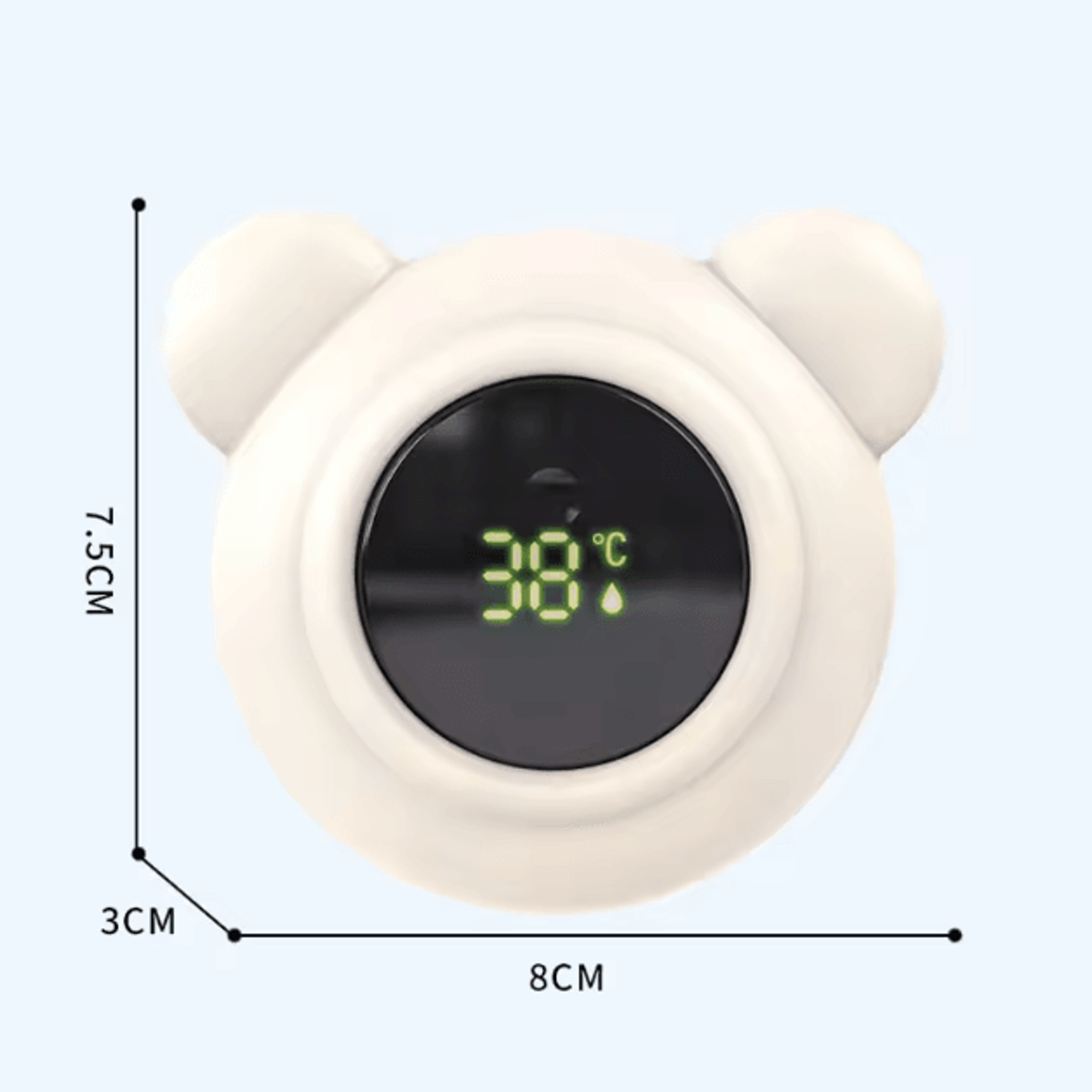 aique touch control baby bath thermometer – led digital floating water temperature monitor