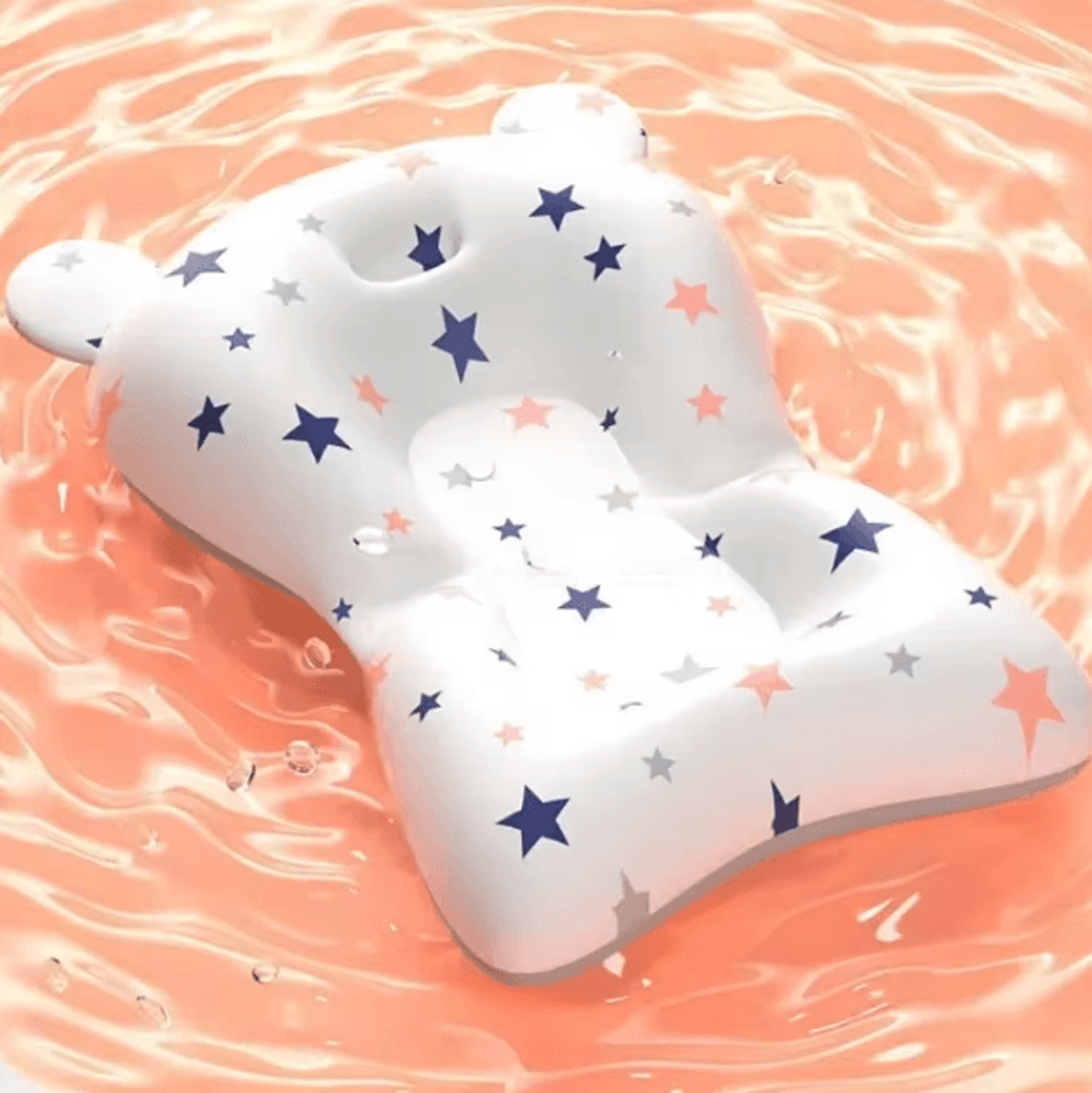 homfish baby bath support pad foldable floating seat adjustable newborn bathing cushion infant safety net hammock