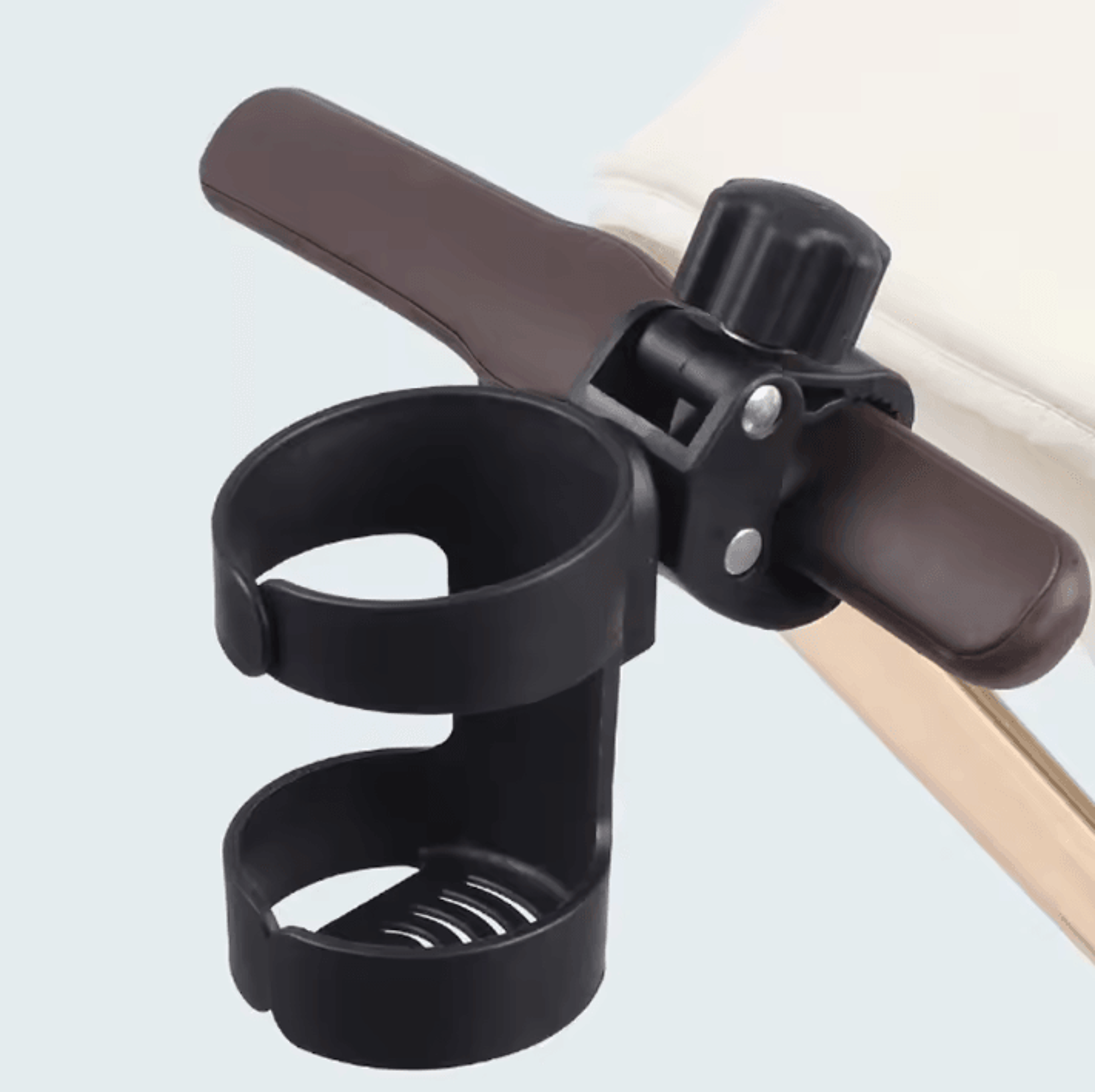 universal stroller cup holder clip-on – secure baby stroller accessory for bottles & drinks
