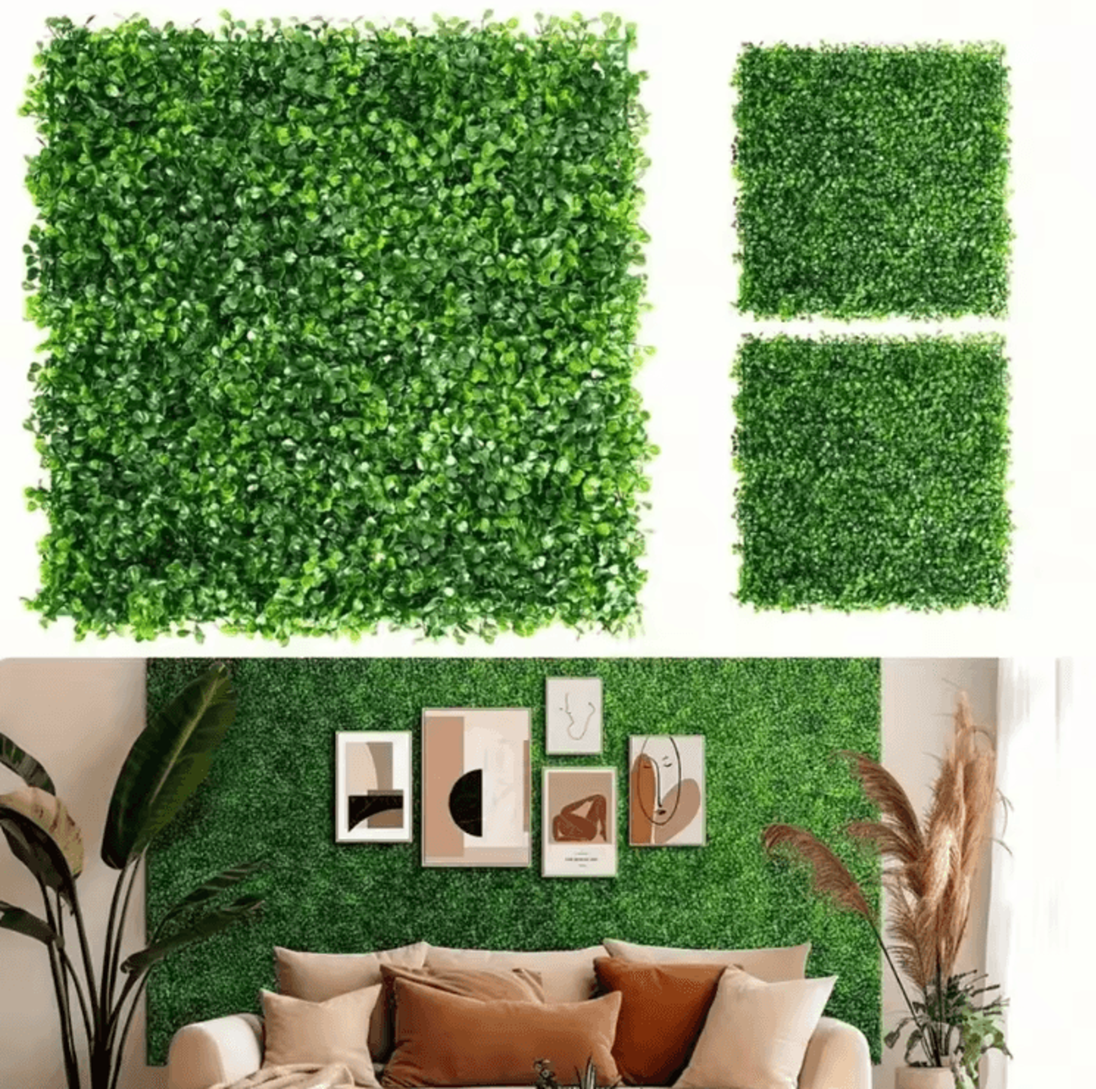 10pcs artificial boxwood wall panels – lush greenery backdrop wall for home & events