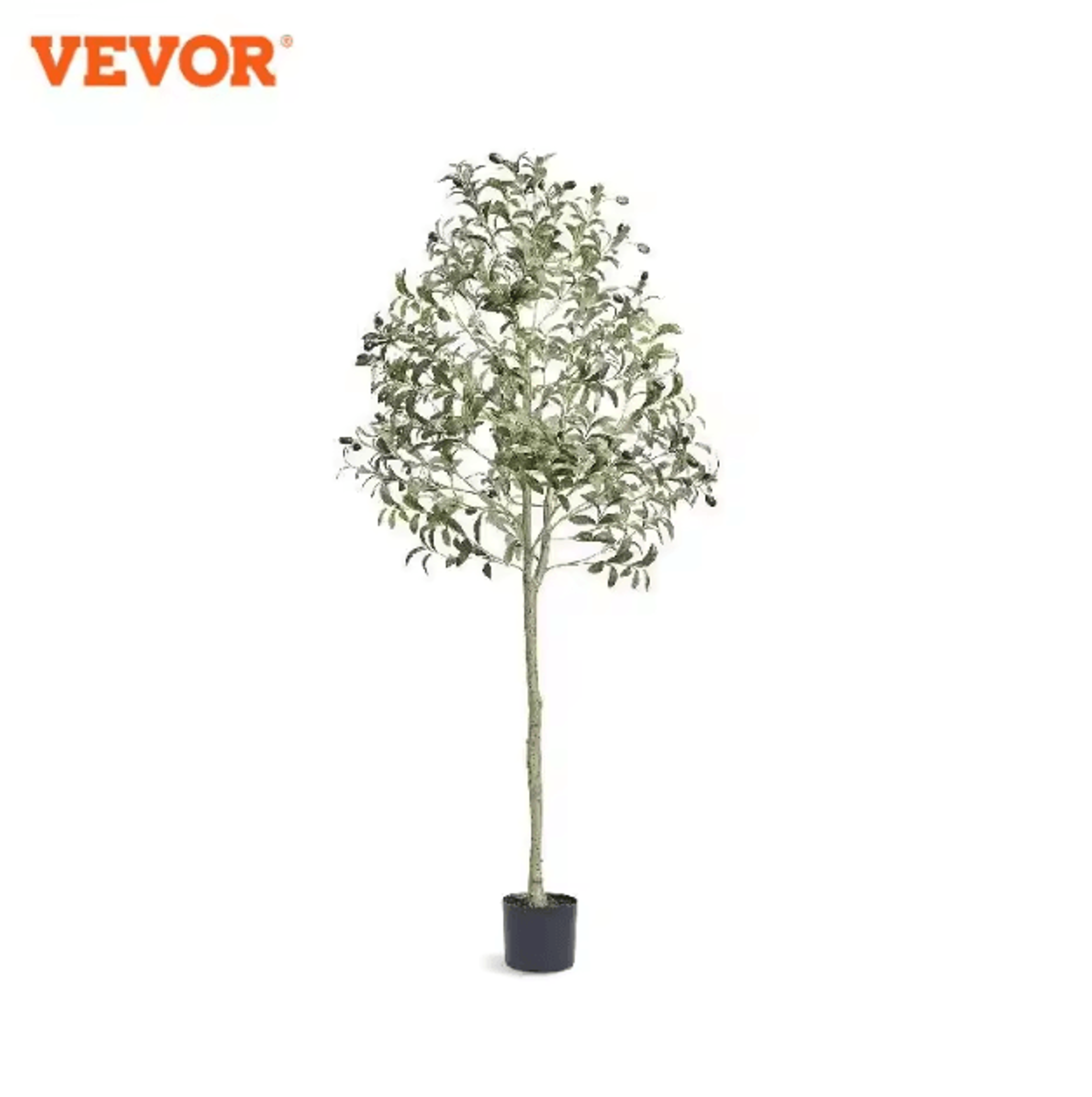 4–6ft artificial olive tree in pot – realistic faux indoor tree with stable base