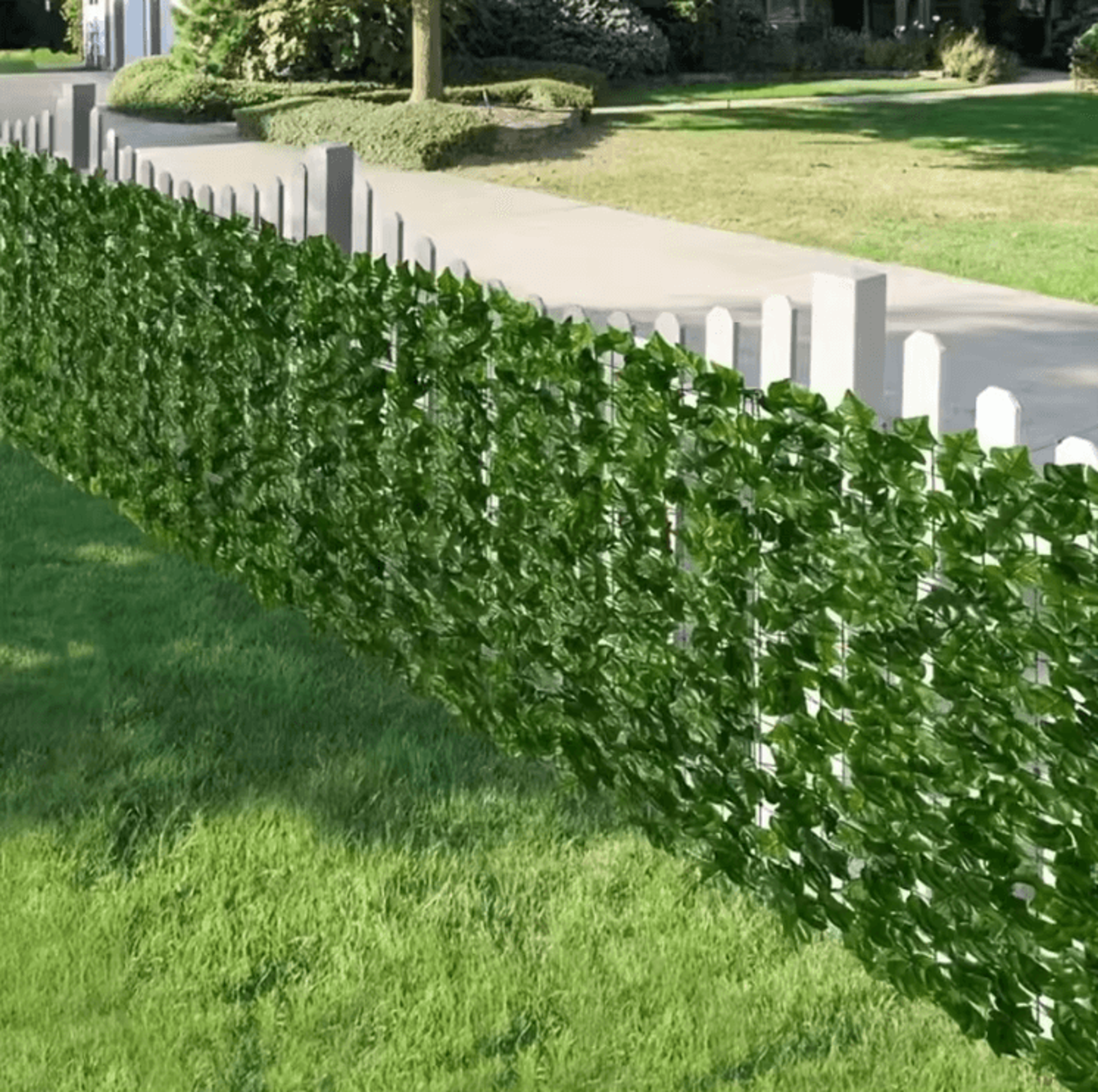 artificial ivy privacy fence wall screen – uv-resistant greenery decor for indoor & outdoor spaces