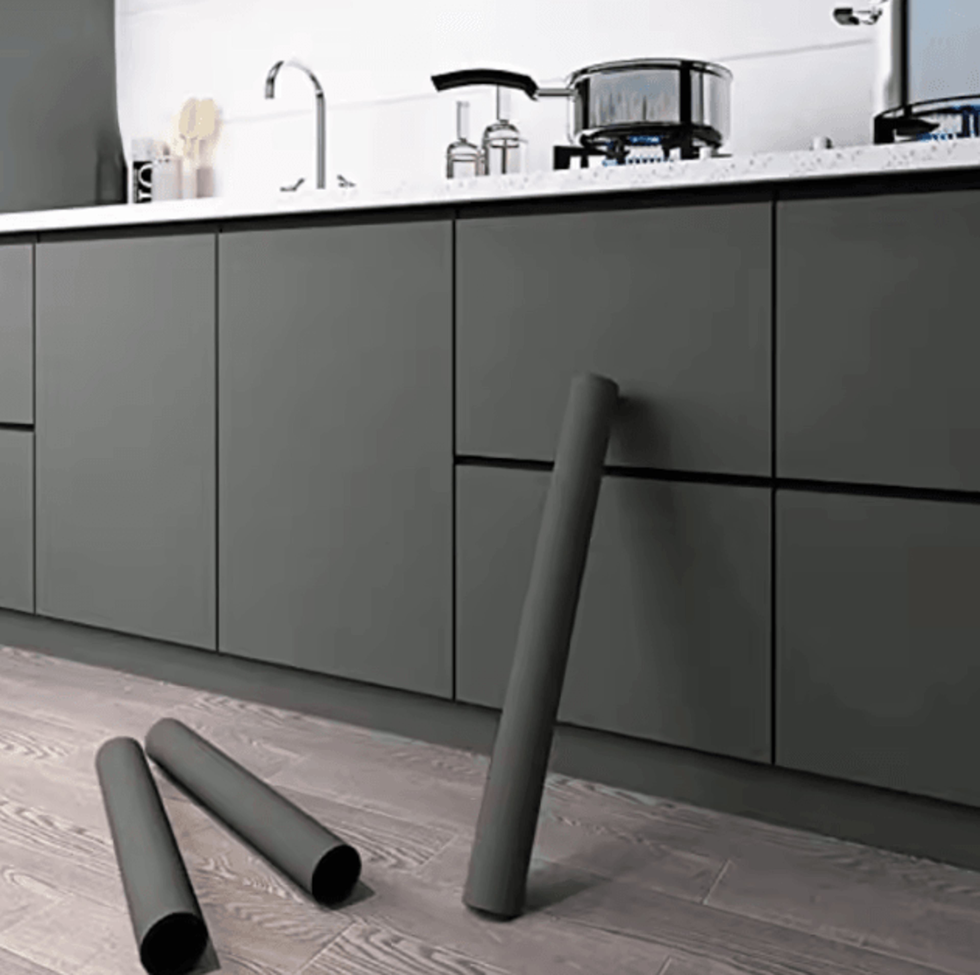 10m waterproof oil-proof kitchen wallpaper – self-adhesive vinyl for cabinets & walls