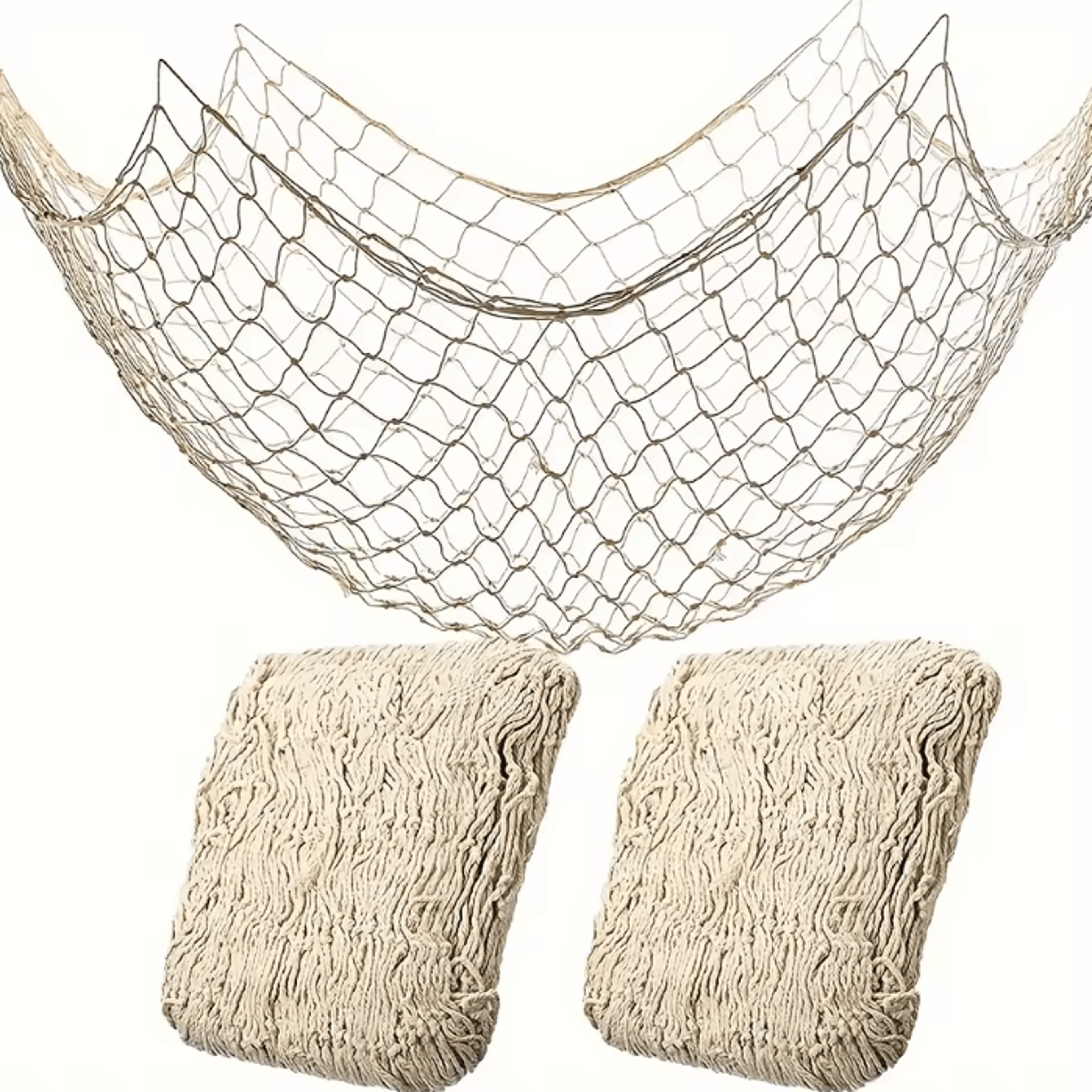 hawaiian nautical fishing net wall decor – ocean theme party & coastal home accent