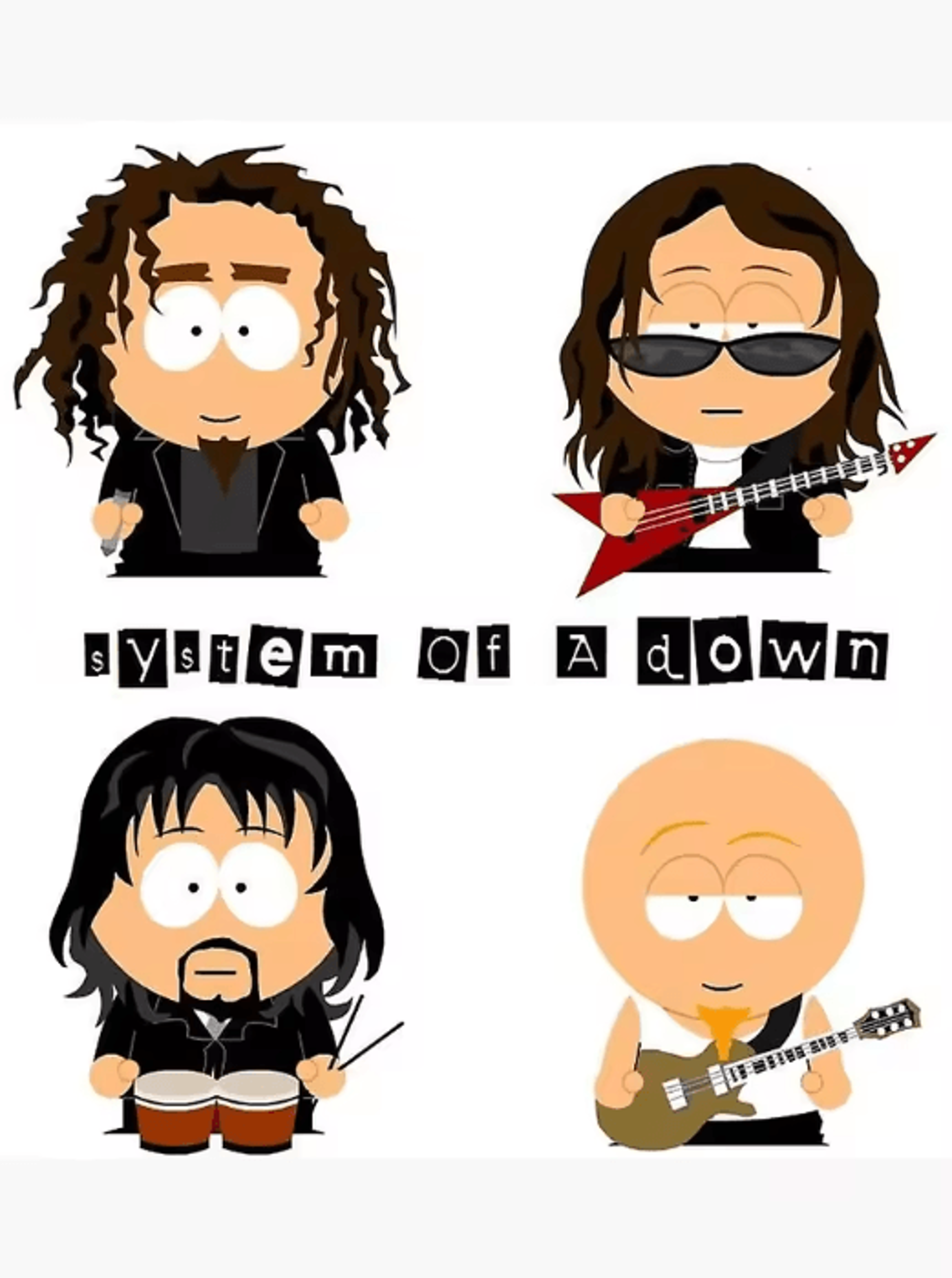 system of a down canvas poster – heavy metal album wall art for room decor
