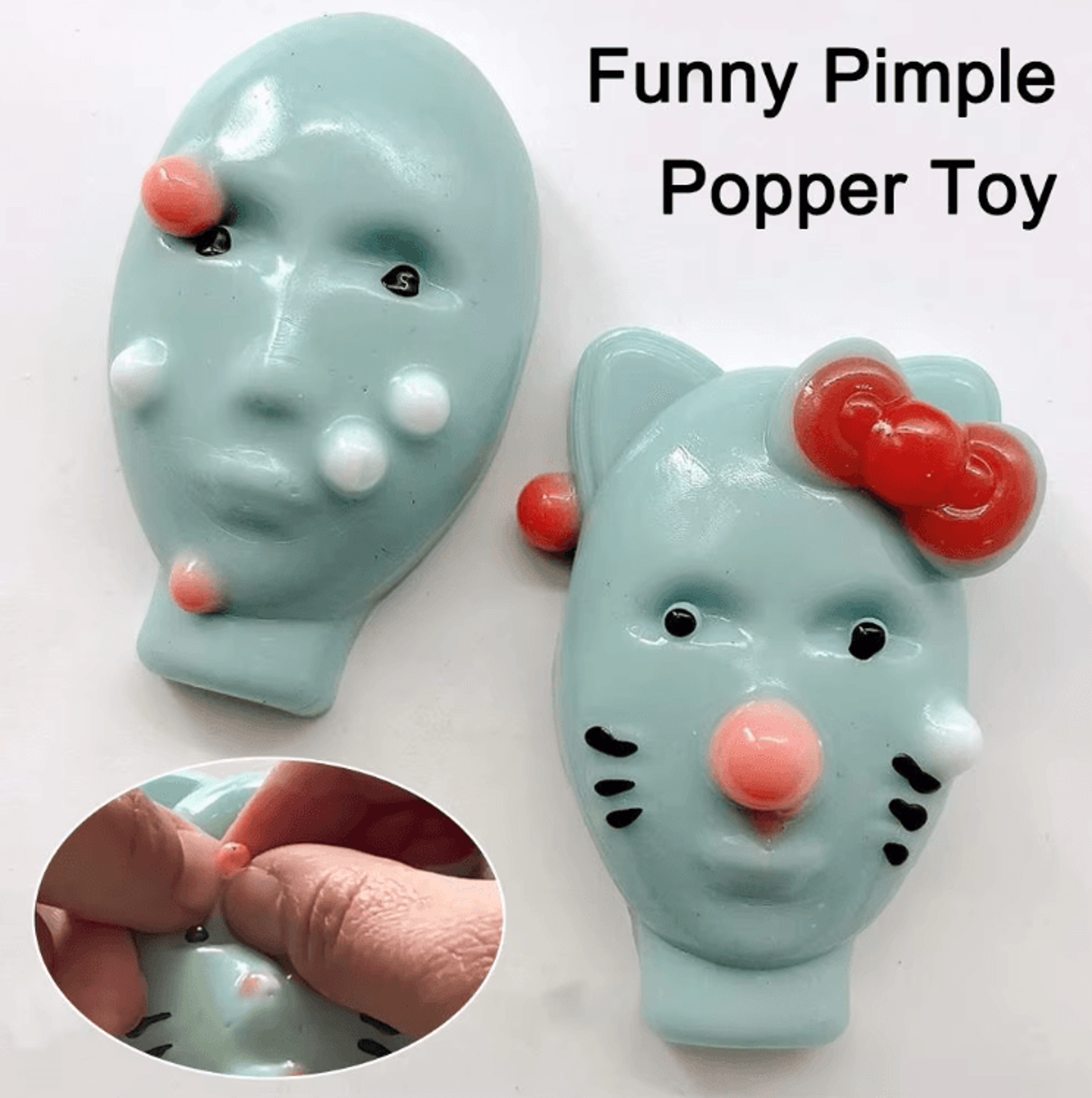 funny pimple popper toy – reusable acne relief fidget & stress toy