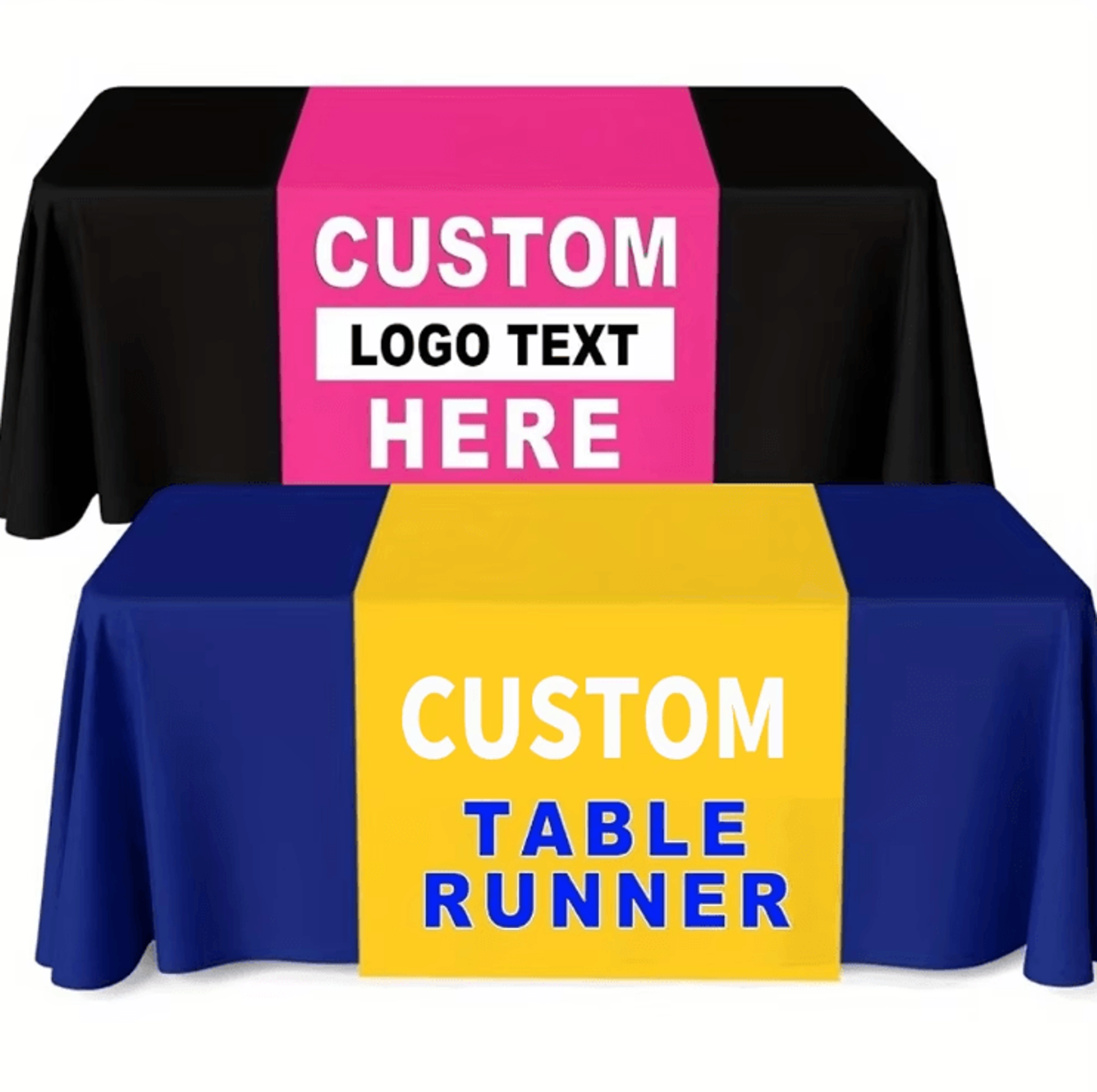 custom all-season personalized table runner – elegant custom table runner for weddings, holidays & special events