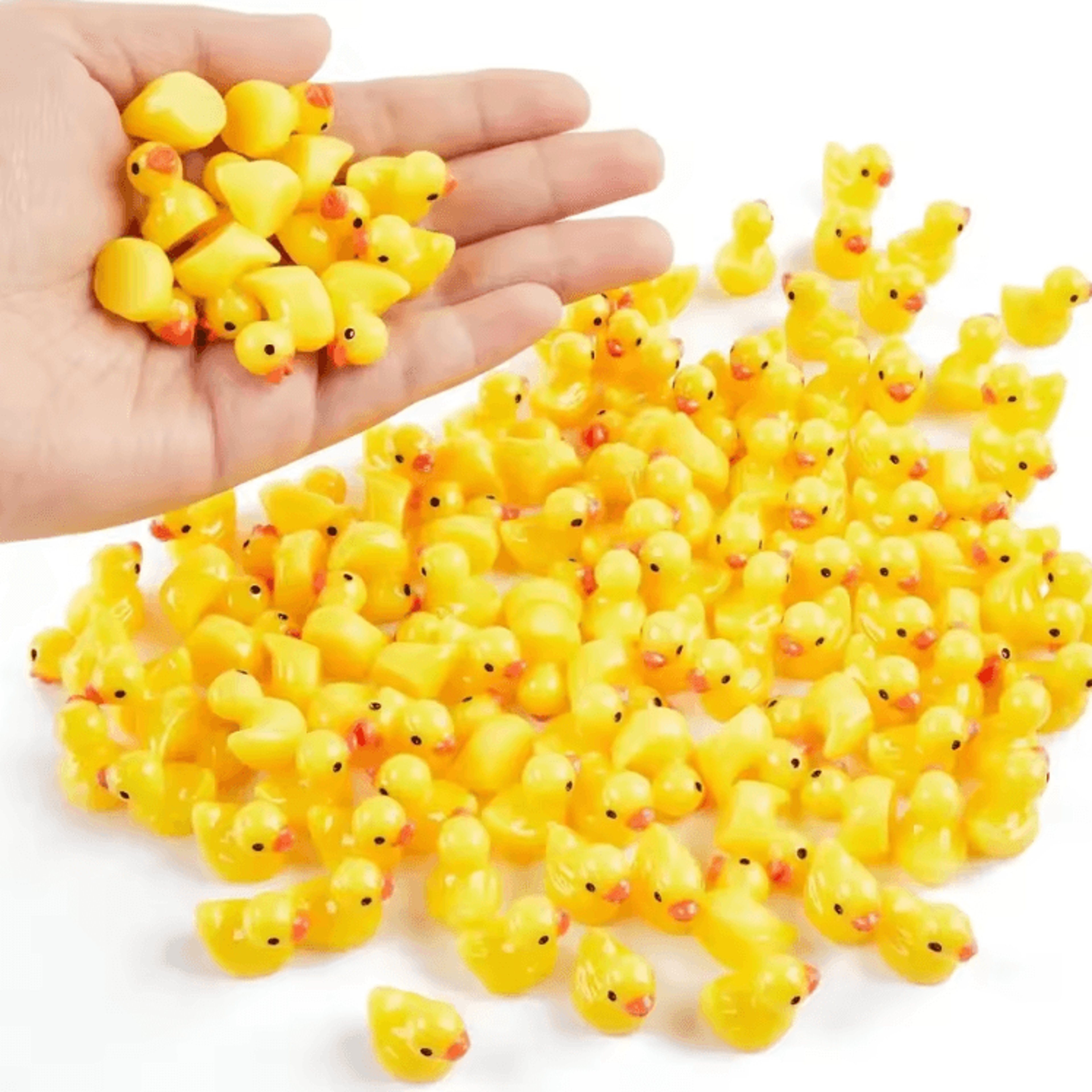 mini resin ducks set (20–100pcs) – cute tiny duck figurines for diy & micro landscape decor