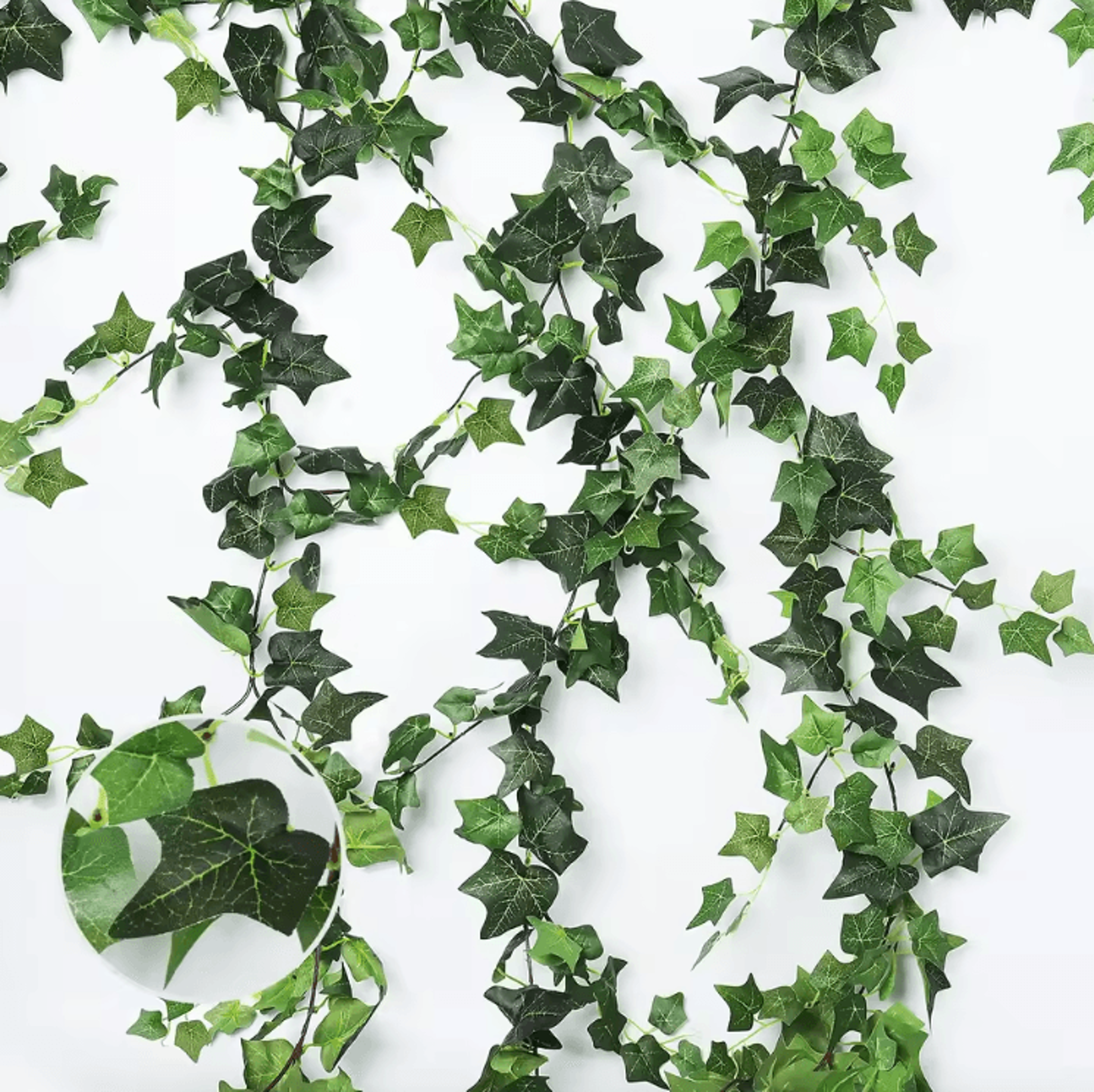 artificial ivy garland hanging vines – realistic greenery wall & garden decor