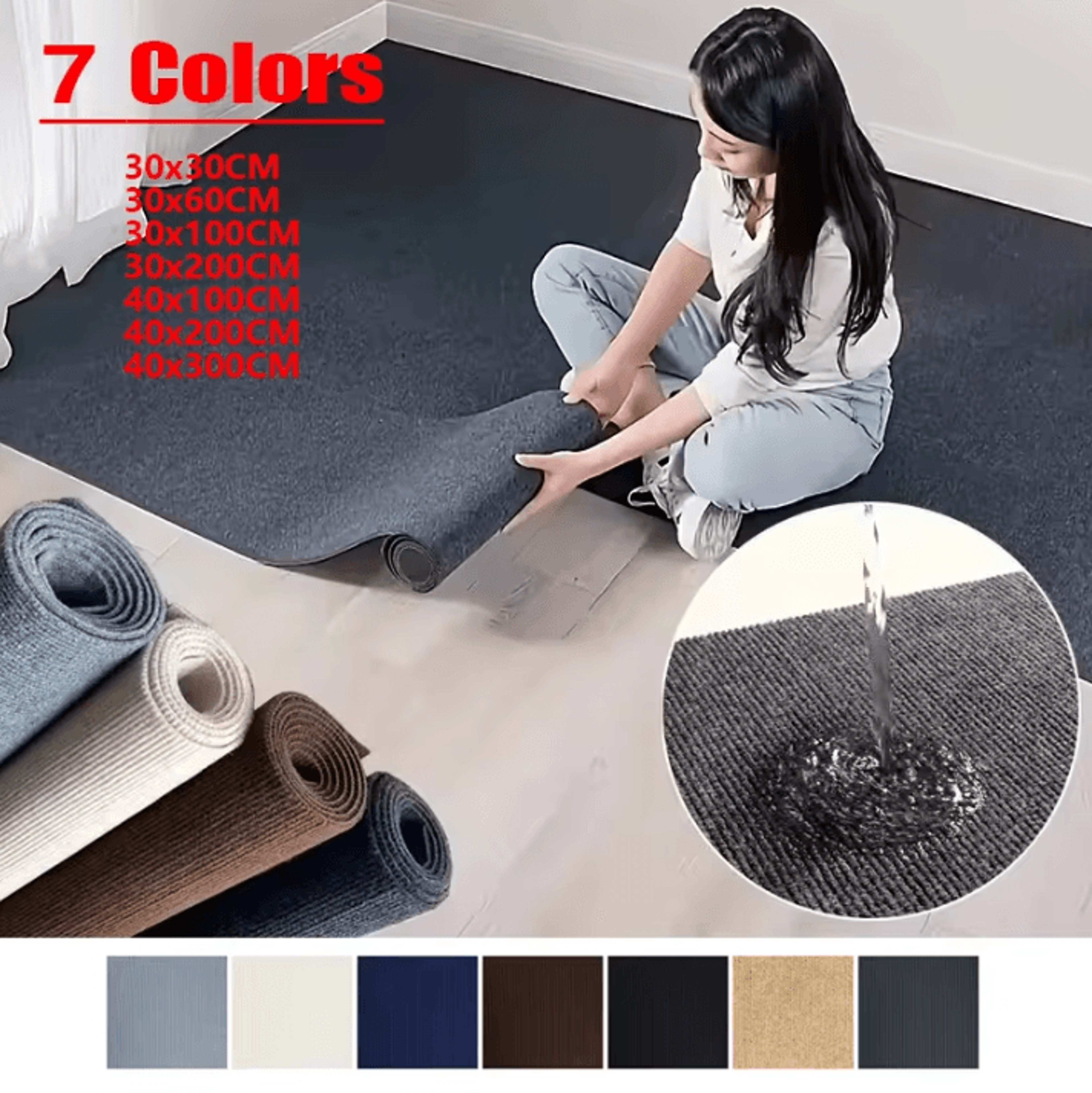 self-adhesive cat scratch protection mats – anti-scratch carpet for sofa, furniture & floors