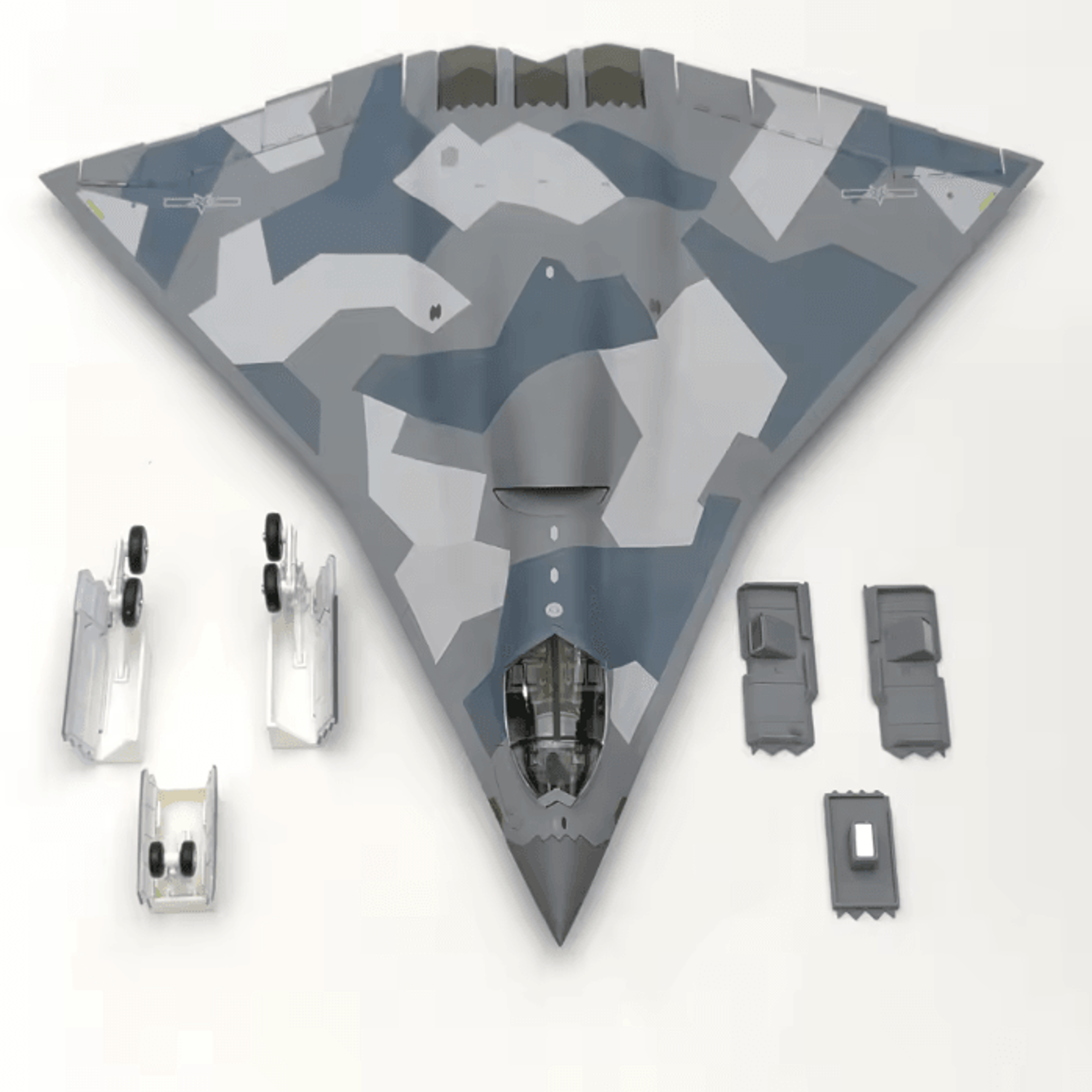 j36 stealth fighter 1 72 diecast model airplane with display stand