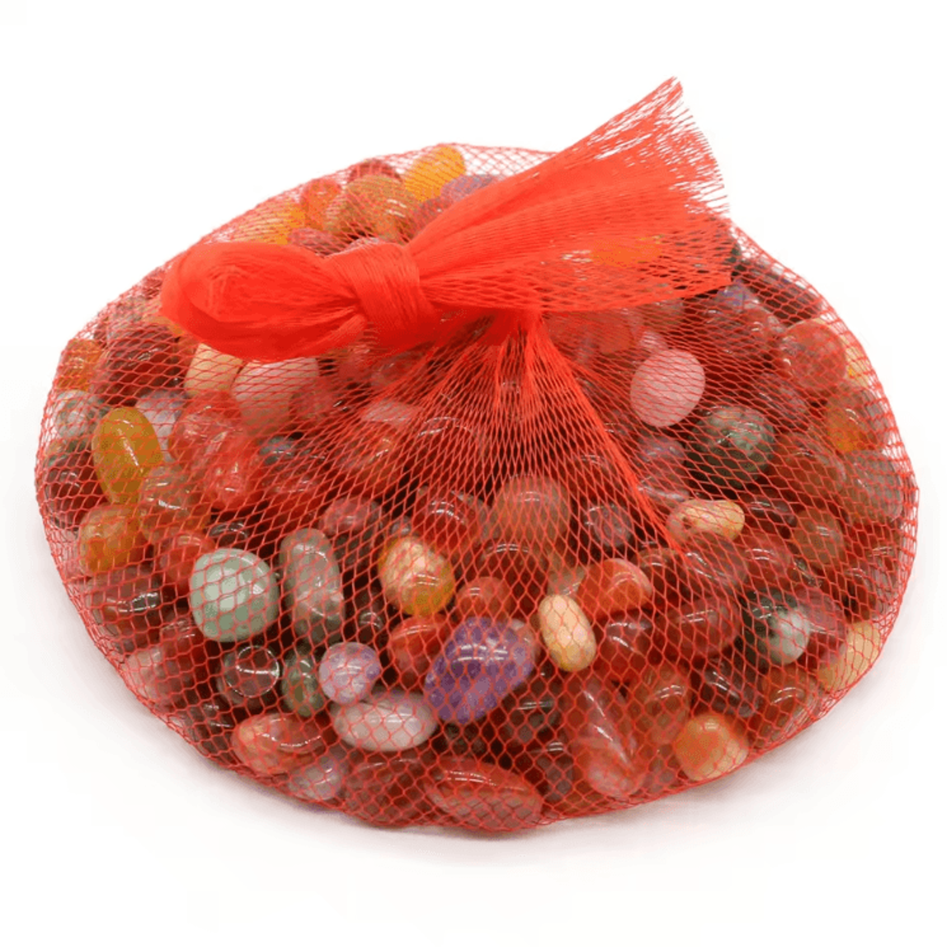 colorful rain flower stone pebbles – natural decorative beads for crafts & home decor