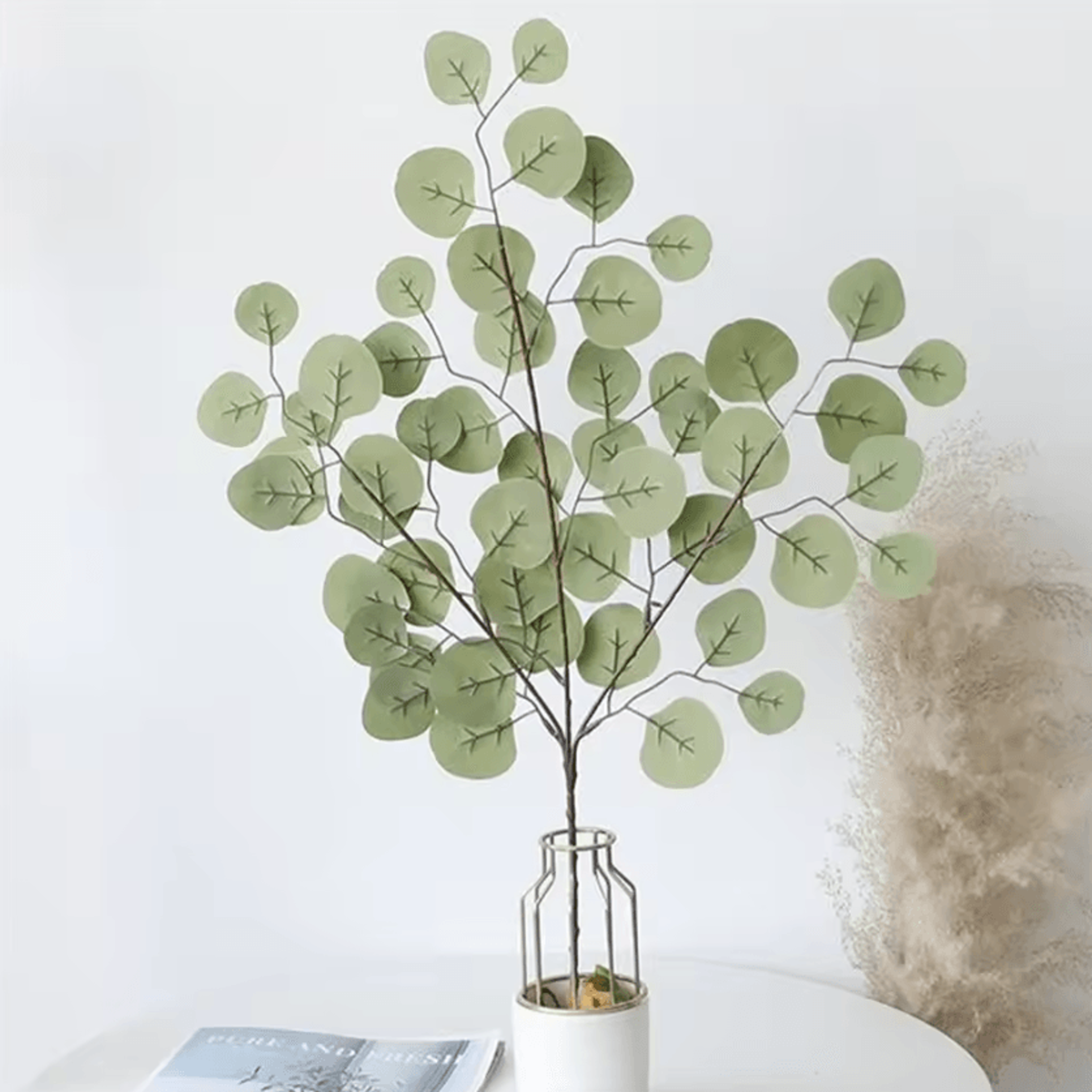artificial eucalyptus vine garland – realistic hanging greenery decor