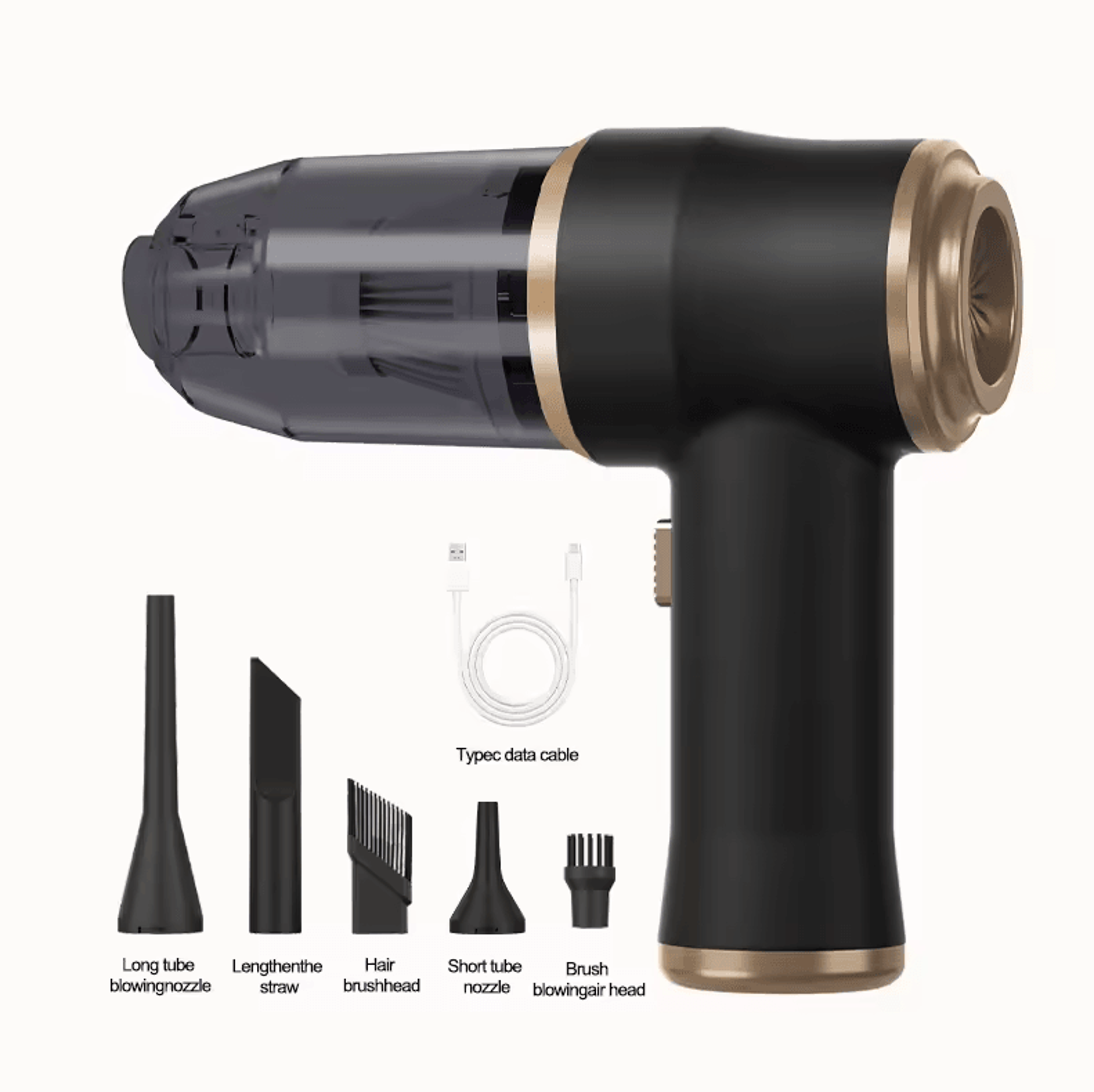 ultra portable high-power cordless car vacuum cleaner – mini handheld for home, carpet & pet hair