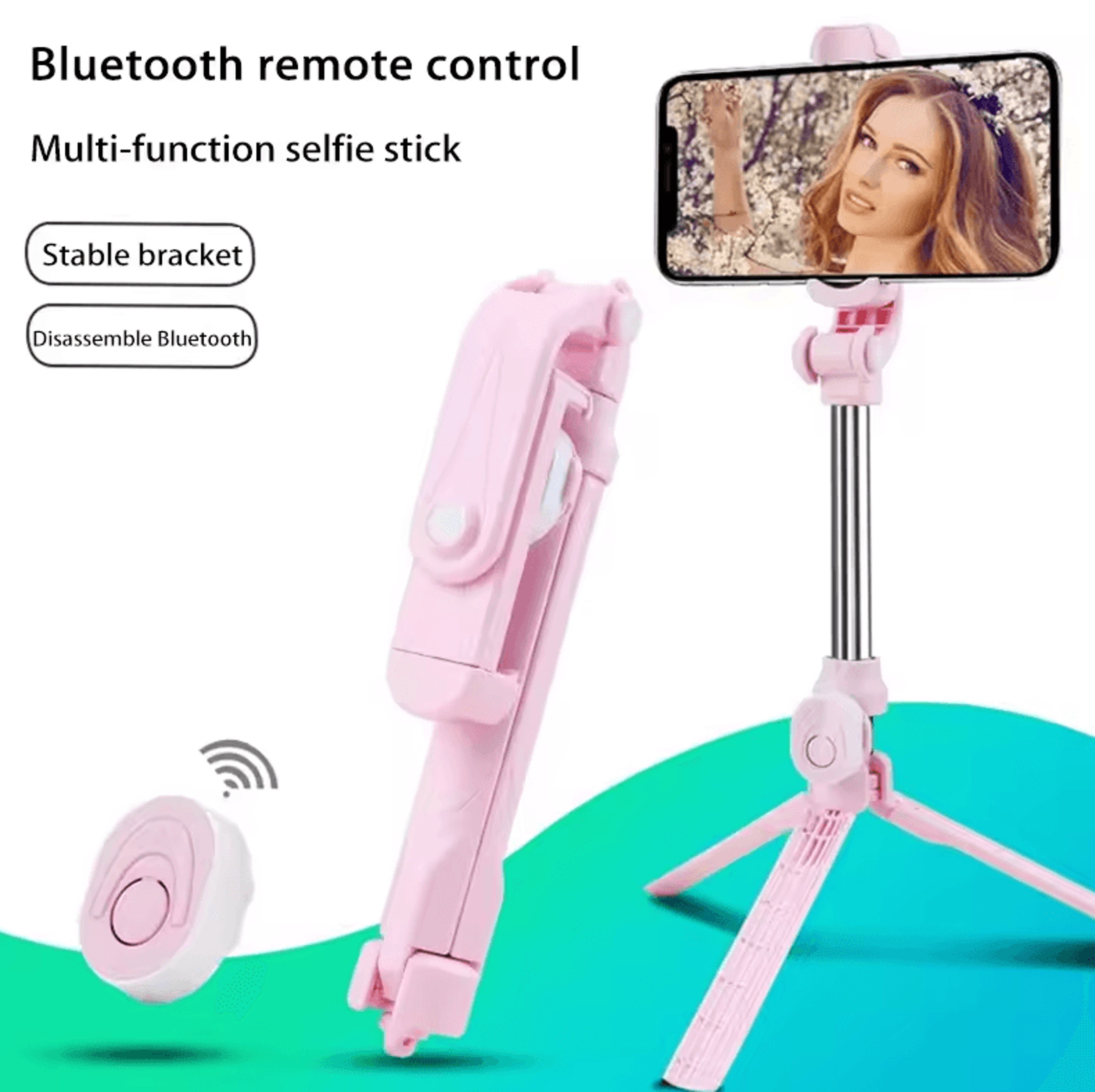 snappro 3-in-1 bluetooth selfie stick tripod with wireless remote