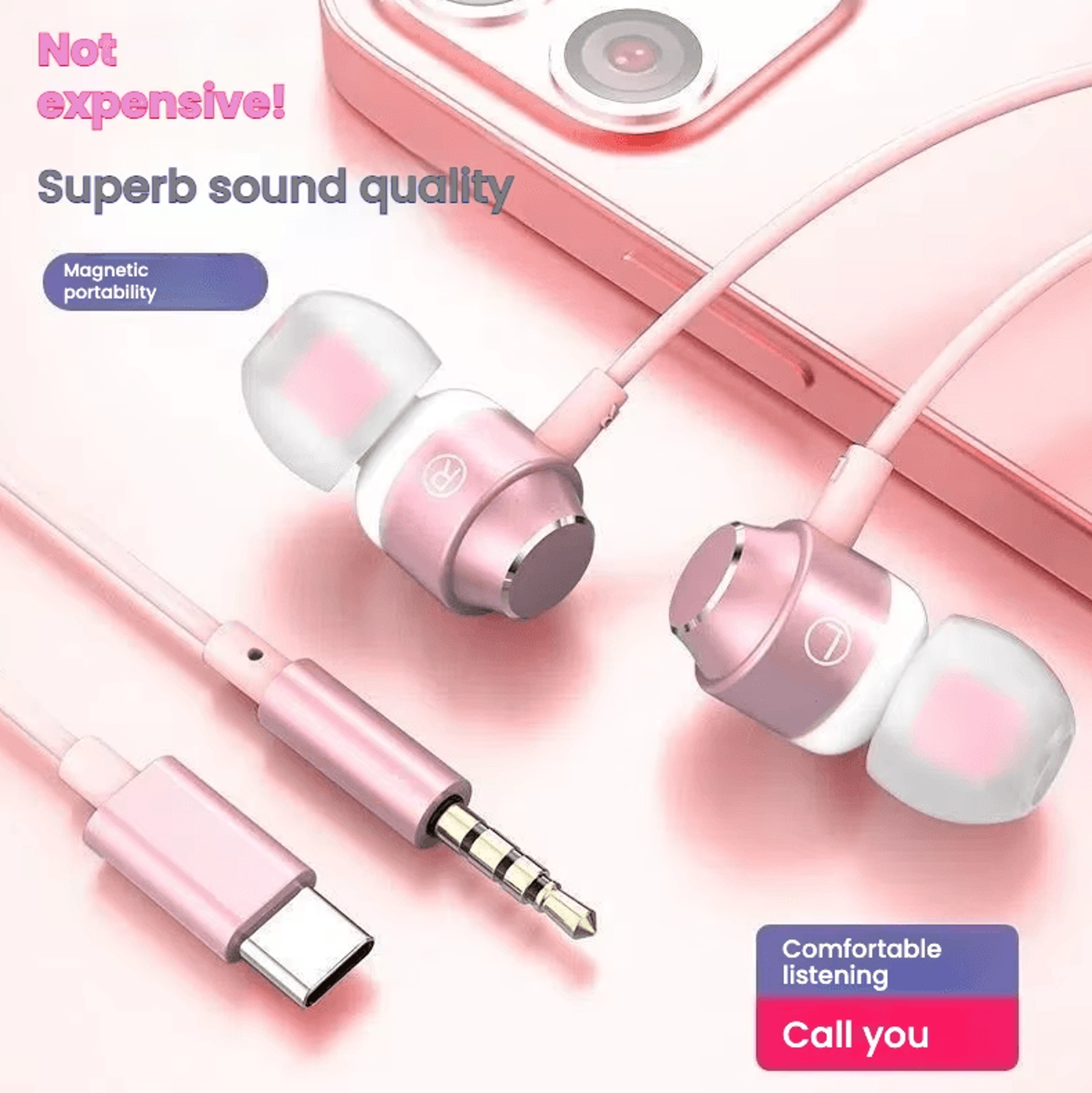 soundcore x3 hifi usb-c wired earphones with digital chip & hd mic
