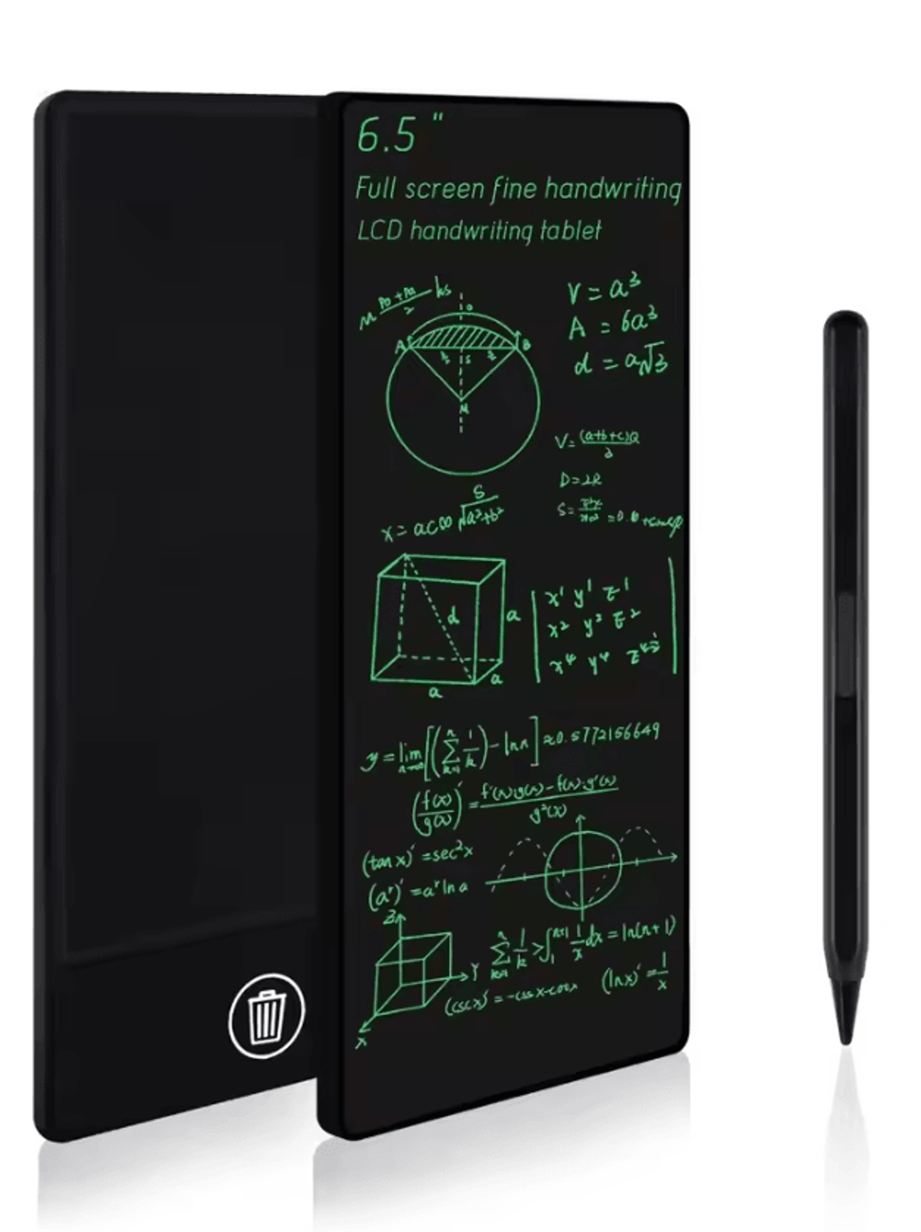 6.5-inch lcd writing tablet for kids reusable colorful doodle board & memo pad