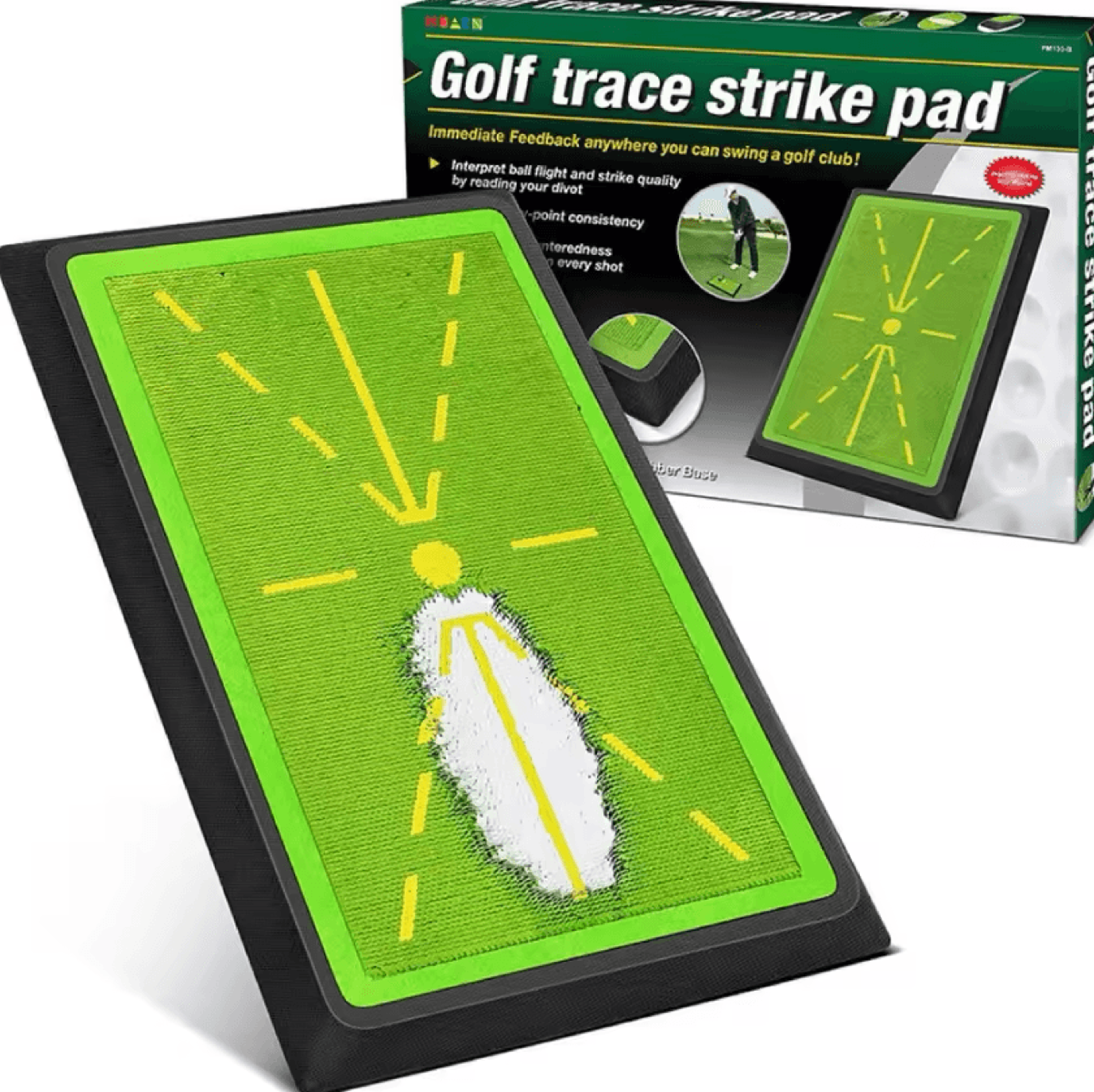smart golf swing path trainer mat – strike detection practice pad for beginners
