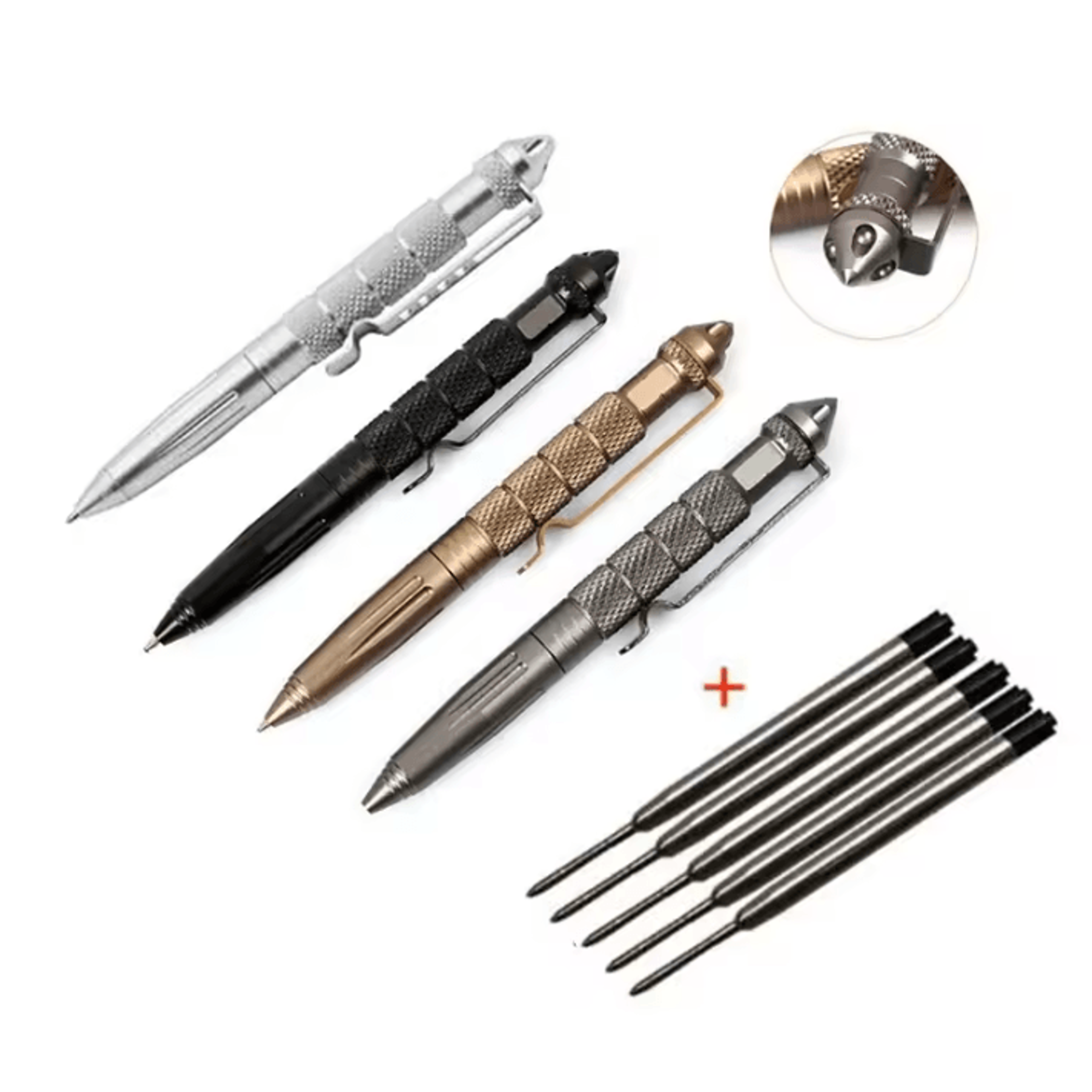 mini tactical self-defense pen keychain – multifunction pocket edc writing tool