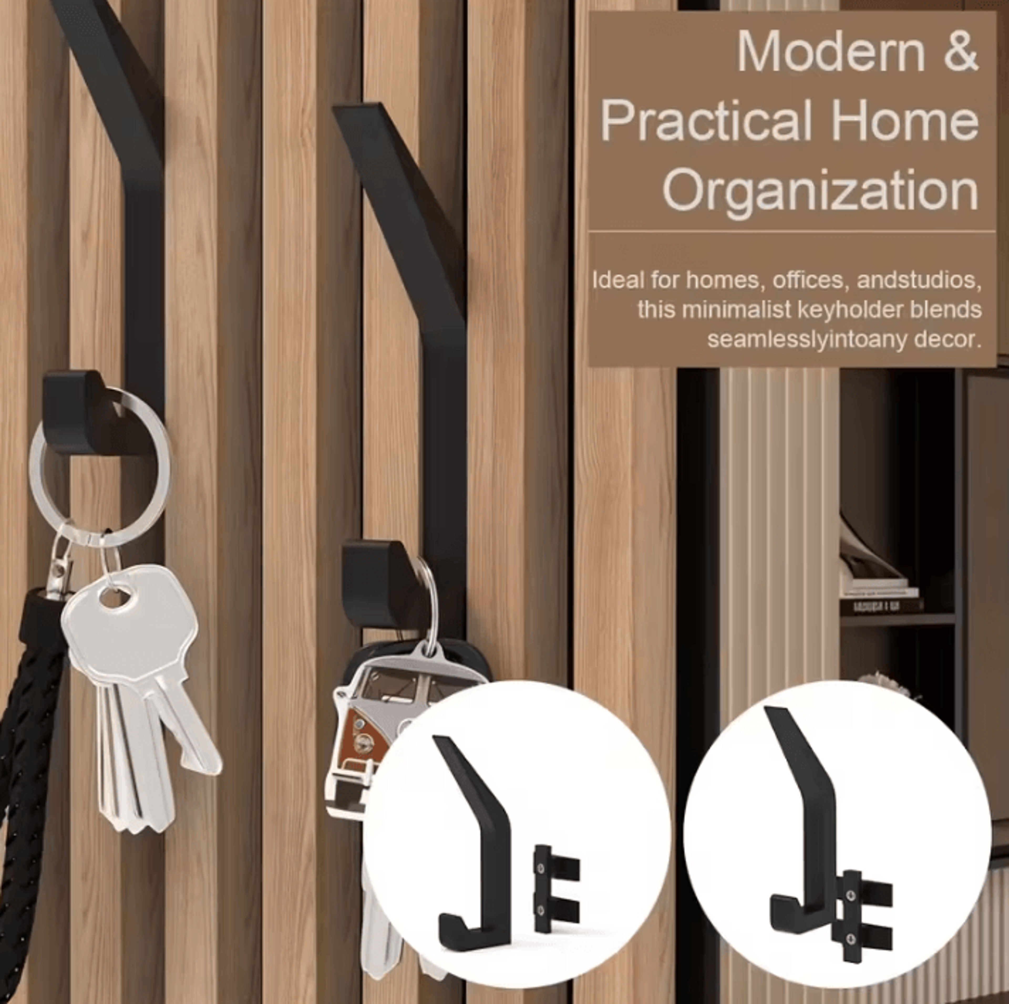 no-drill acoustic panel hooks (2pcs) – damage-free mount for soundproof panels & studio setup